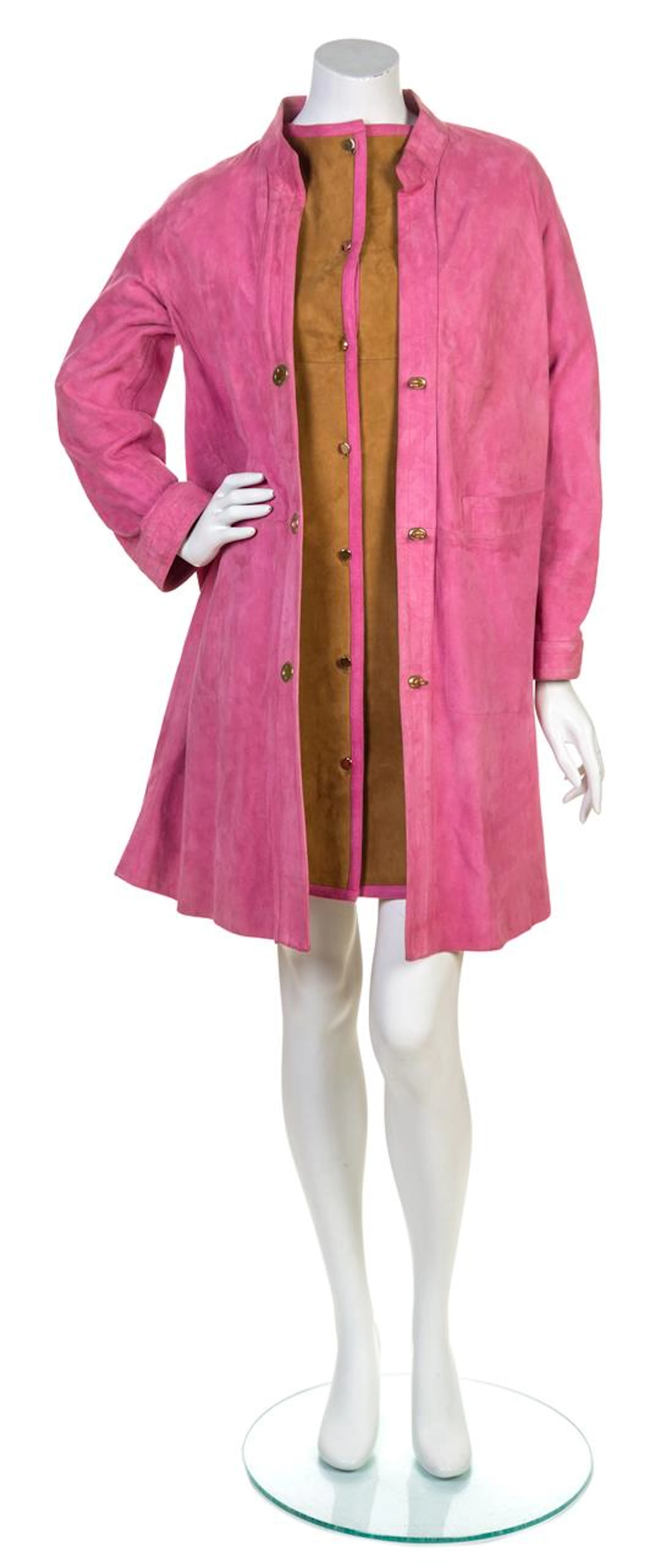 A Bonnie Cashin Suede Daywear Ensemble, circa 1960's,