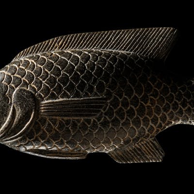 An Egyptian Basalt Tilapia Fish Cosmetic Dish