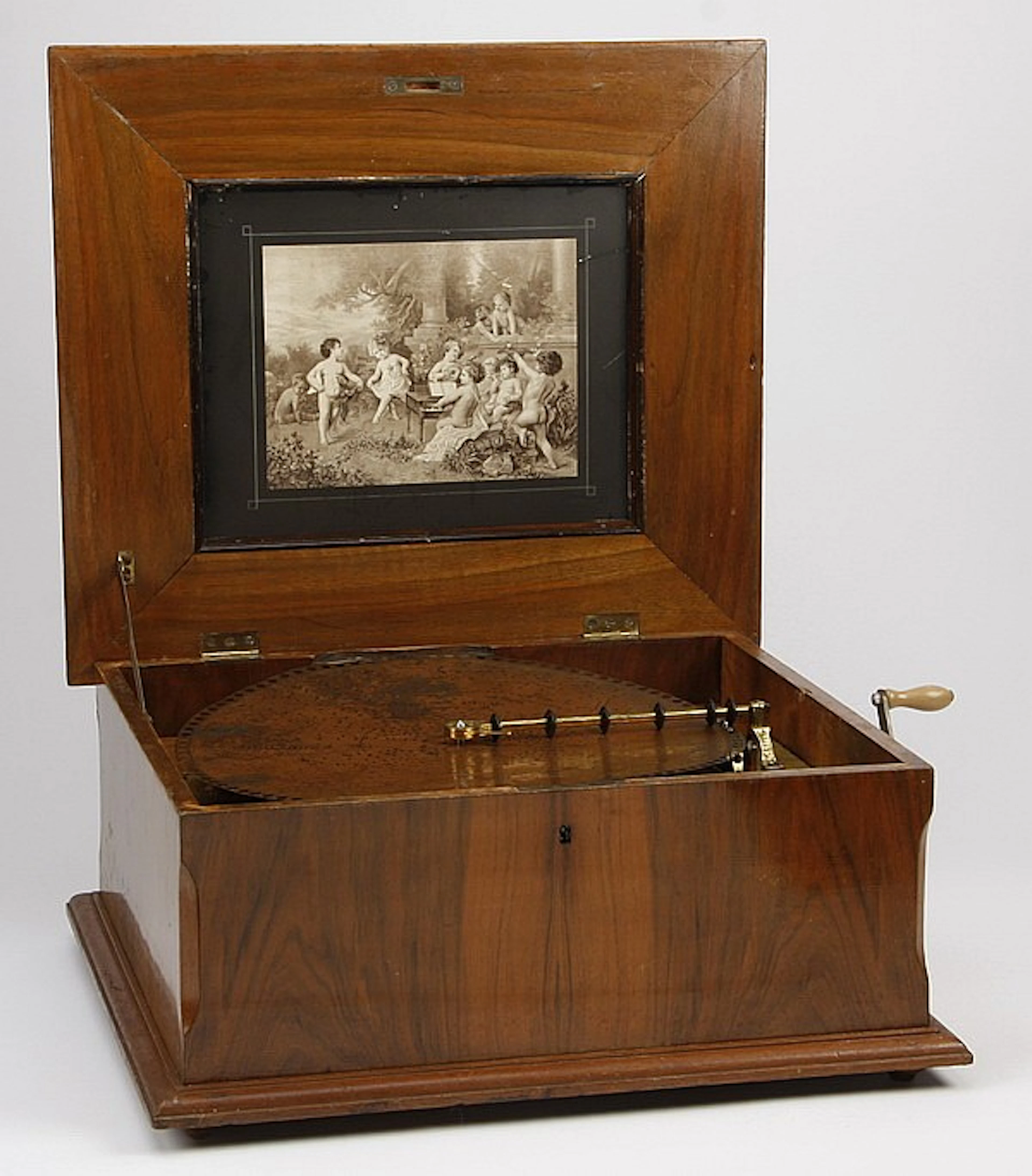 19th c. Dutch Polyphon 15.5" disc music box