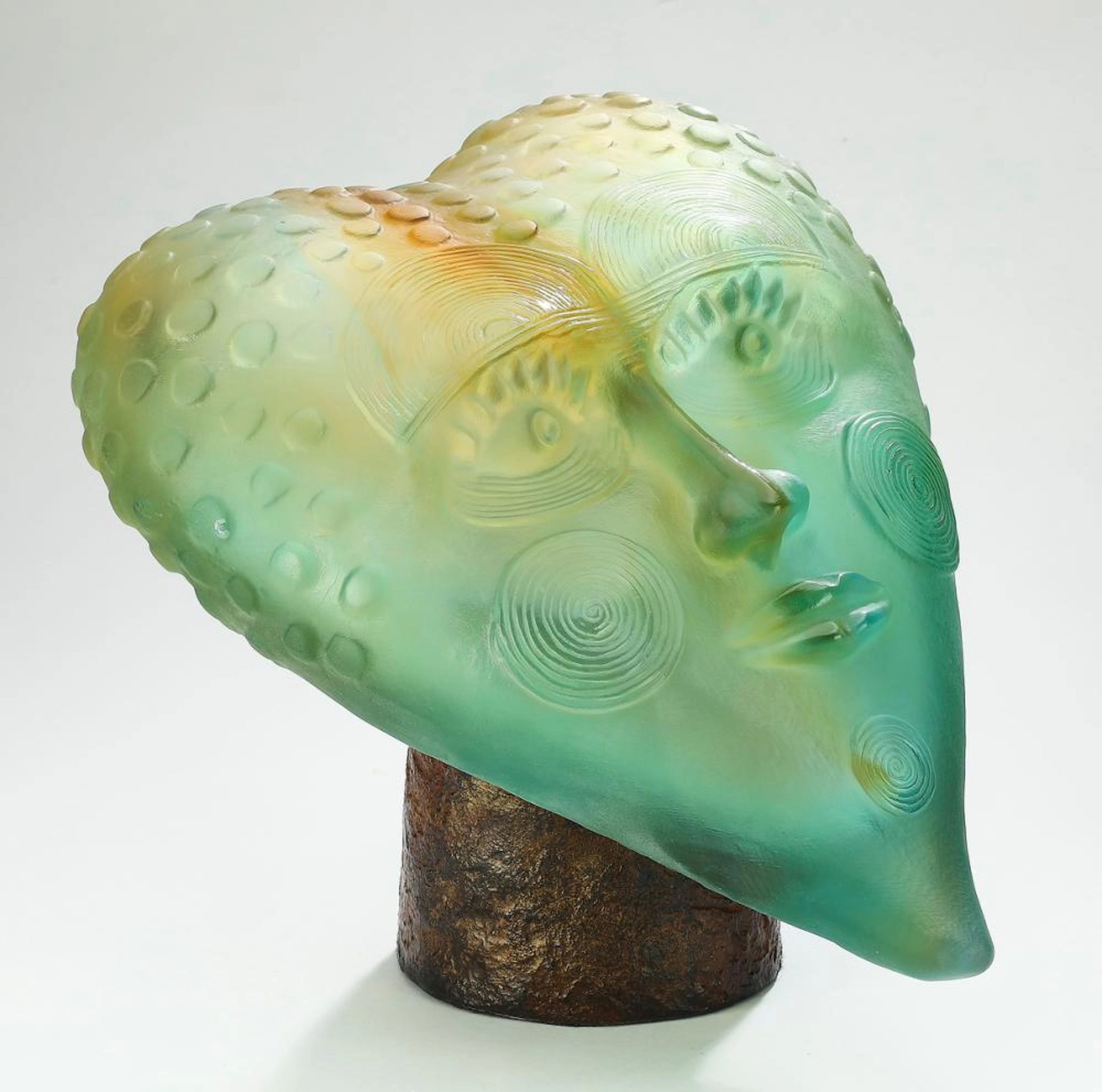 Daum France limited edition 'Roi de Coeur' sculpture