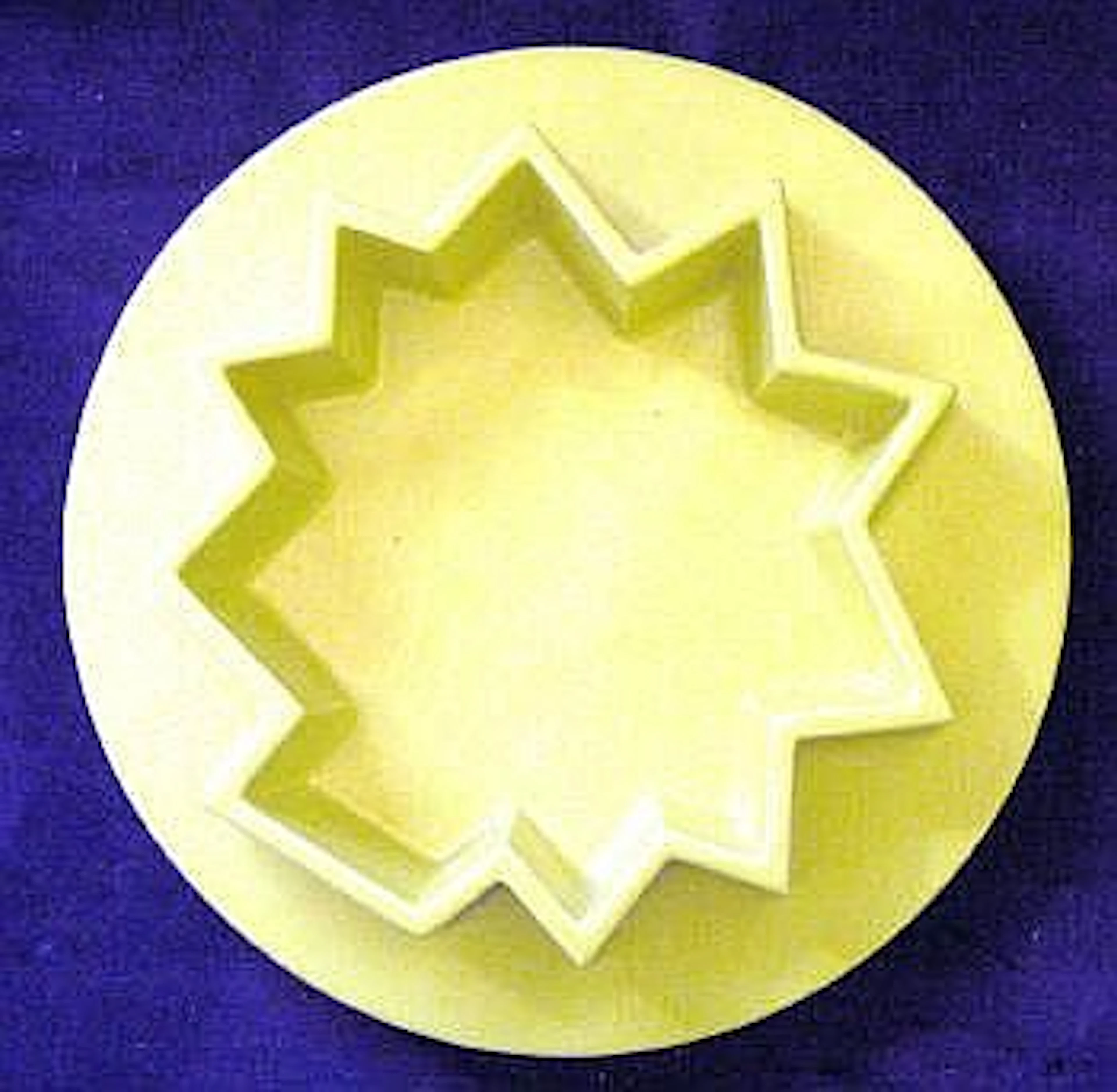 ALDO CIBIC (b.1955), yellow centre piece, ceramic,