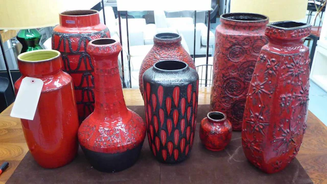GERMAN ART POTTERY VASES