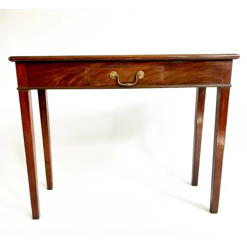 HALL TABLE, George III mahogany of shallow proportions with ... | Barnebys