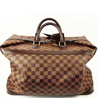 LOUIS VUITTON GRIMAUD TRAVEL BAG, in ebene damier canvas and...