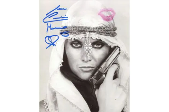 007 Bond girl Caroline Munro signed The Spy Who Loved Me 10x 8 b/w