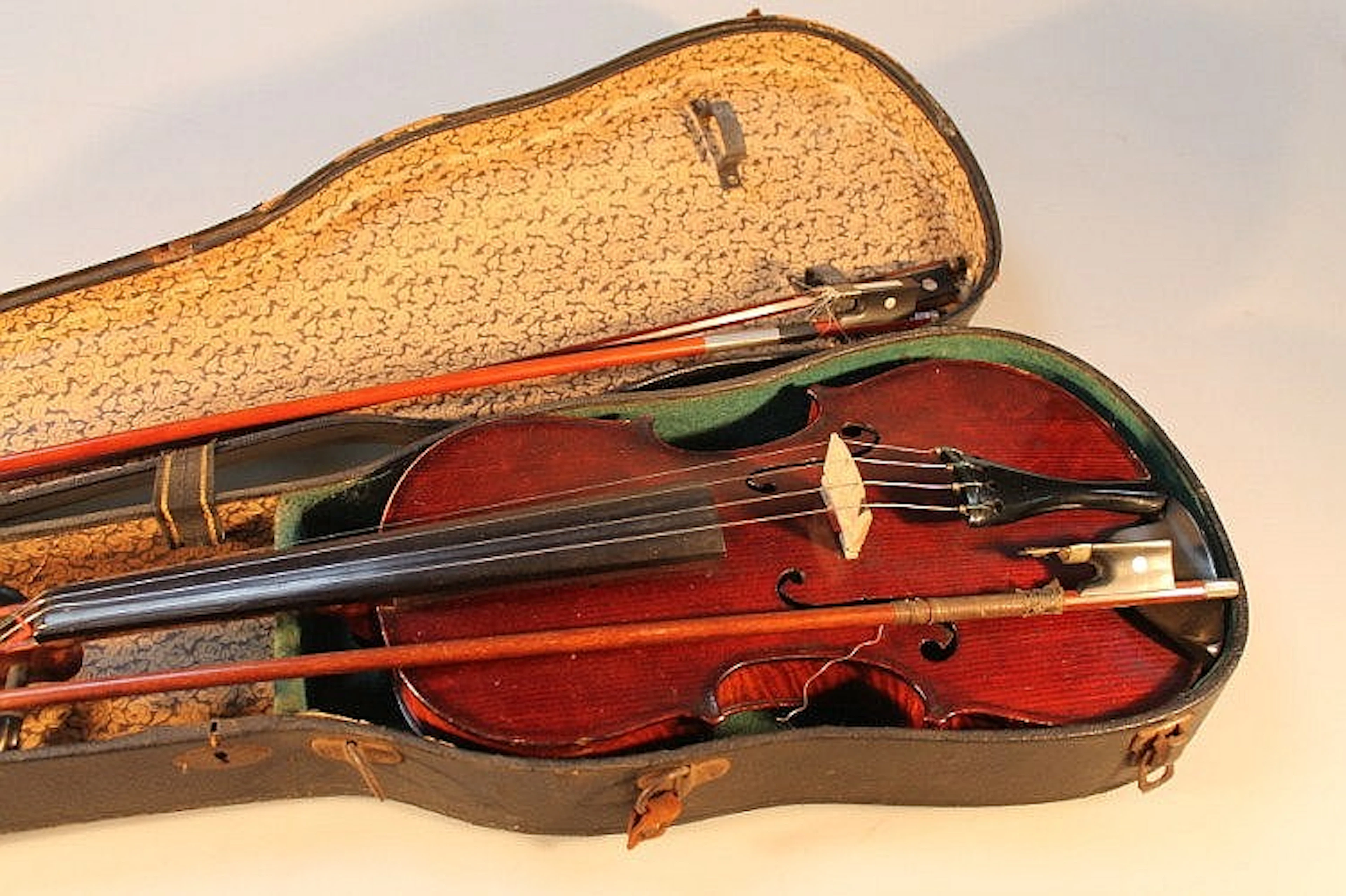 A violin by Michel-Ange Graini, label to violin