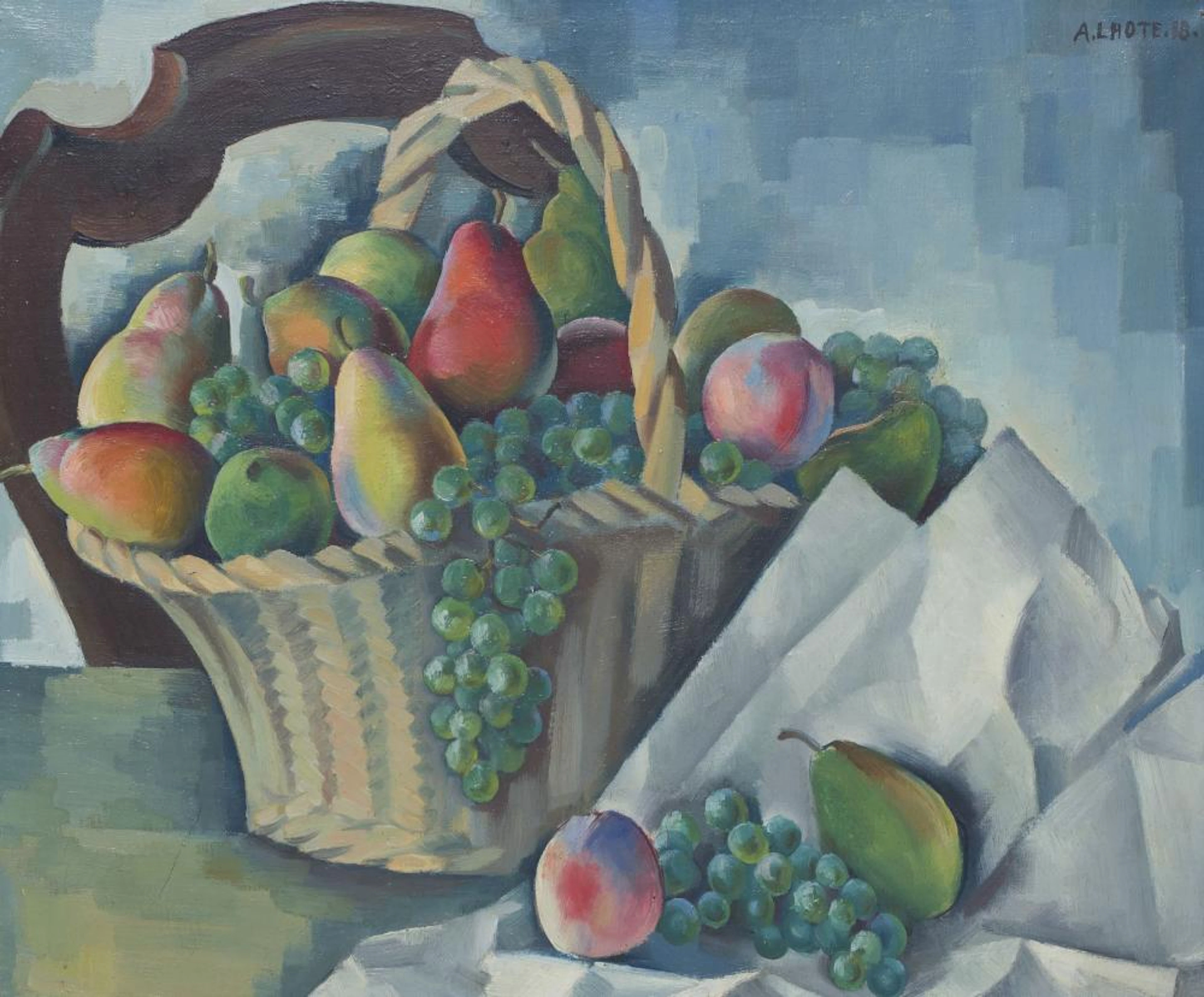André Lhote (1885-1962) Nature morte, huile sur toile, signée et