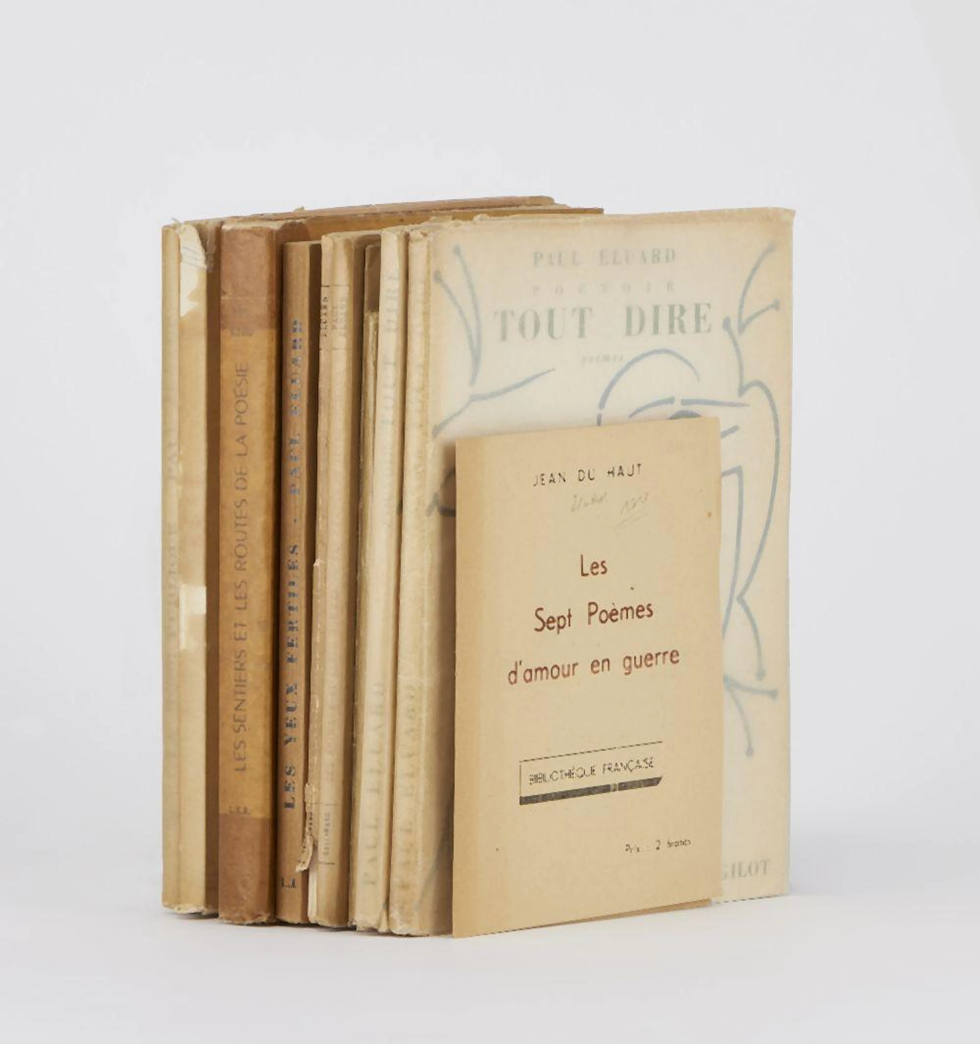 ELUARD (Paul) : ensemble de douze vol. in 12 brochés, en édition originale