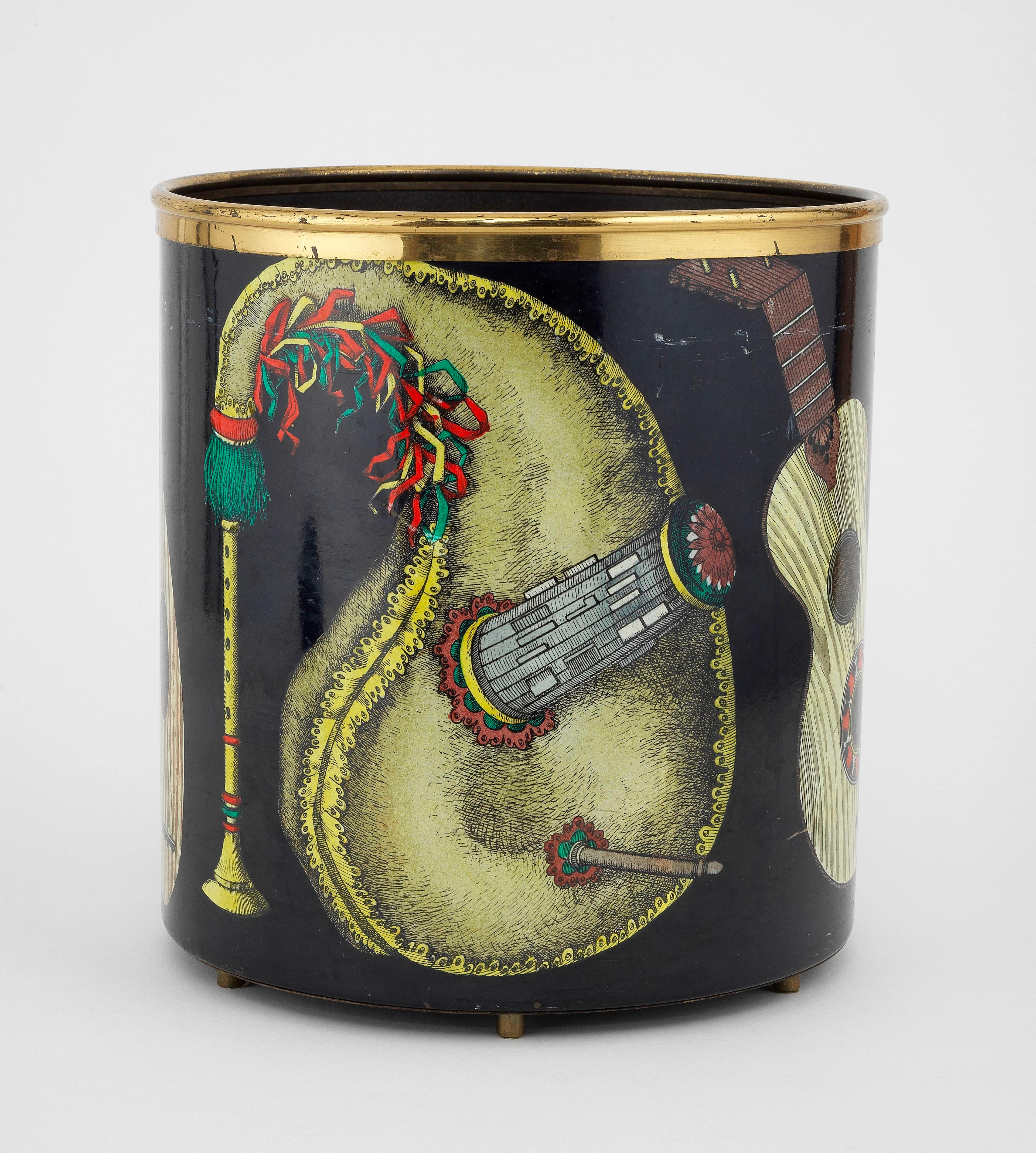 243. Poubelle "strumenti musicali", Fornasetti Milano