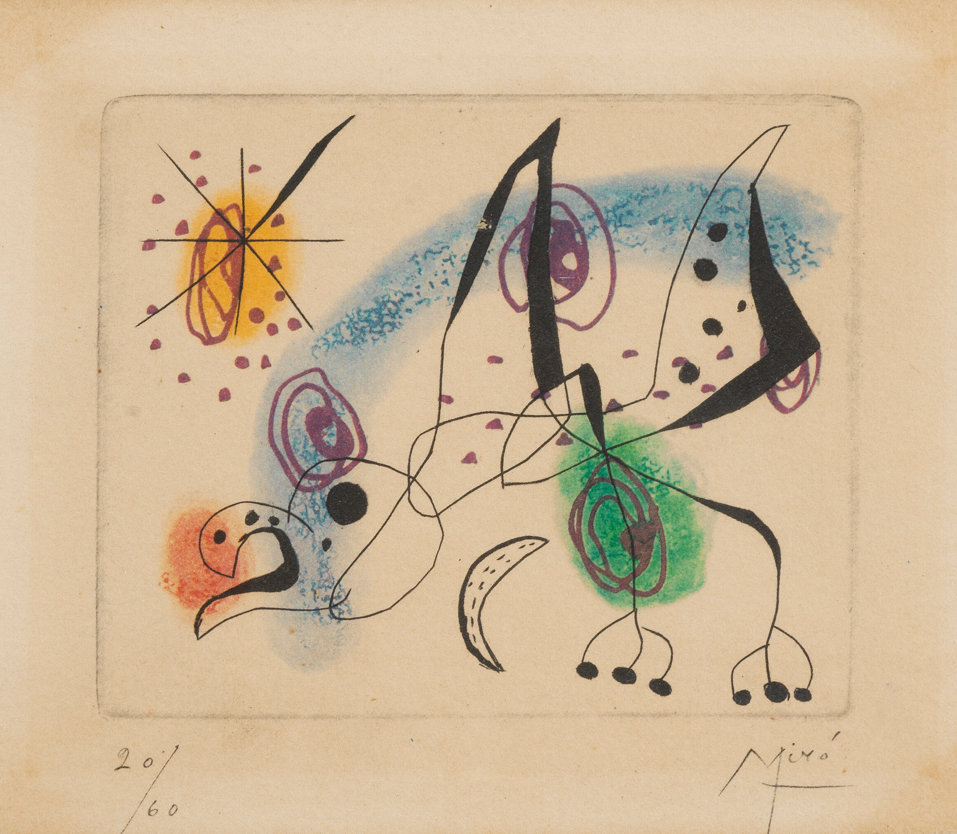 3501. Reproduction d'après Joan Miró (1893-1983)