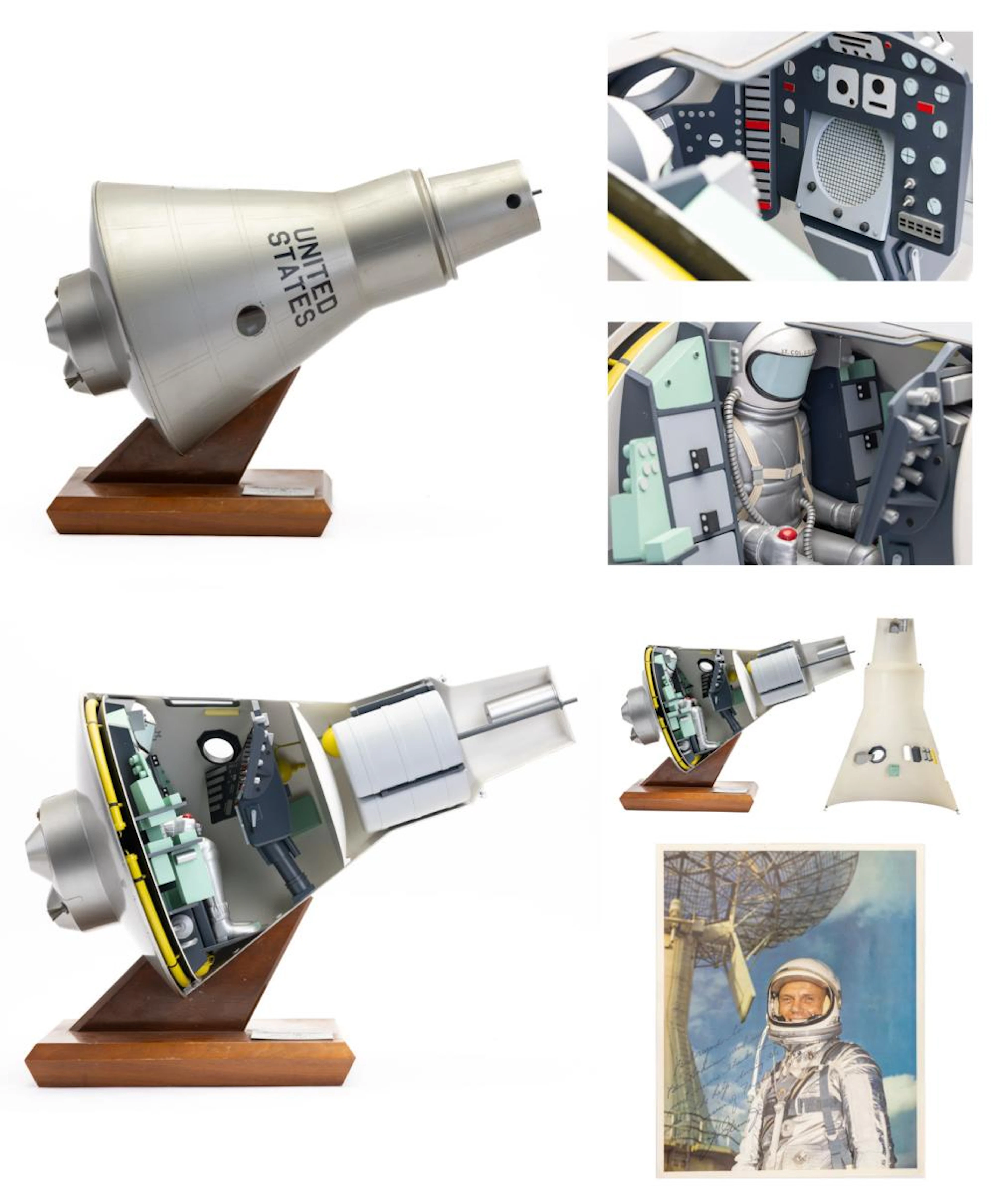 Exceptional Mercury MA-6 Friendship 7 Capsule Model with...