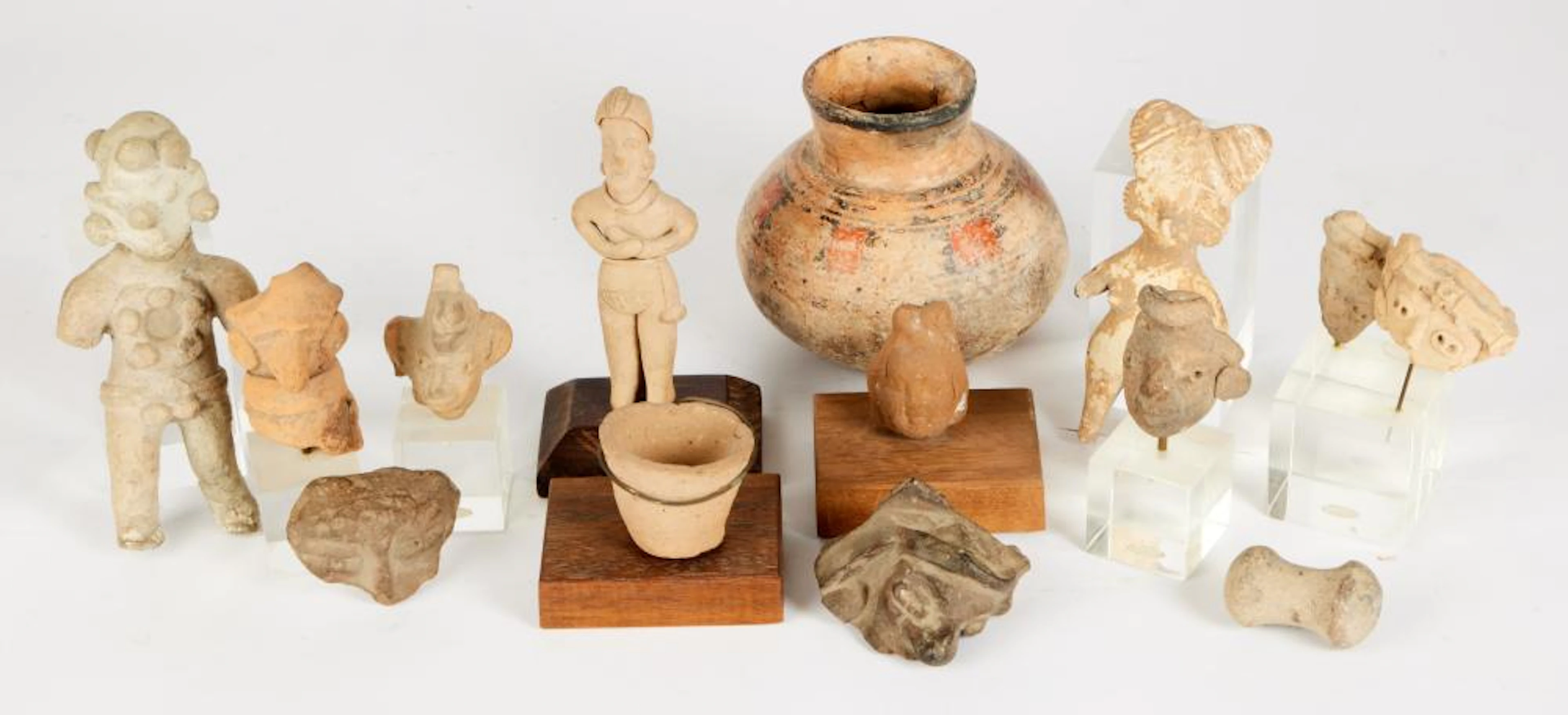Twelve (1) Piece Lot of a Variety Ethnographic Art, Mostly Pre-Columbia