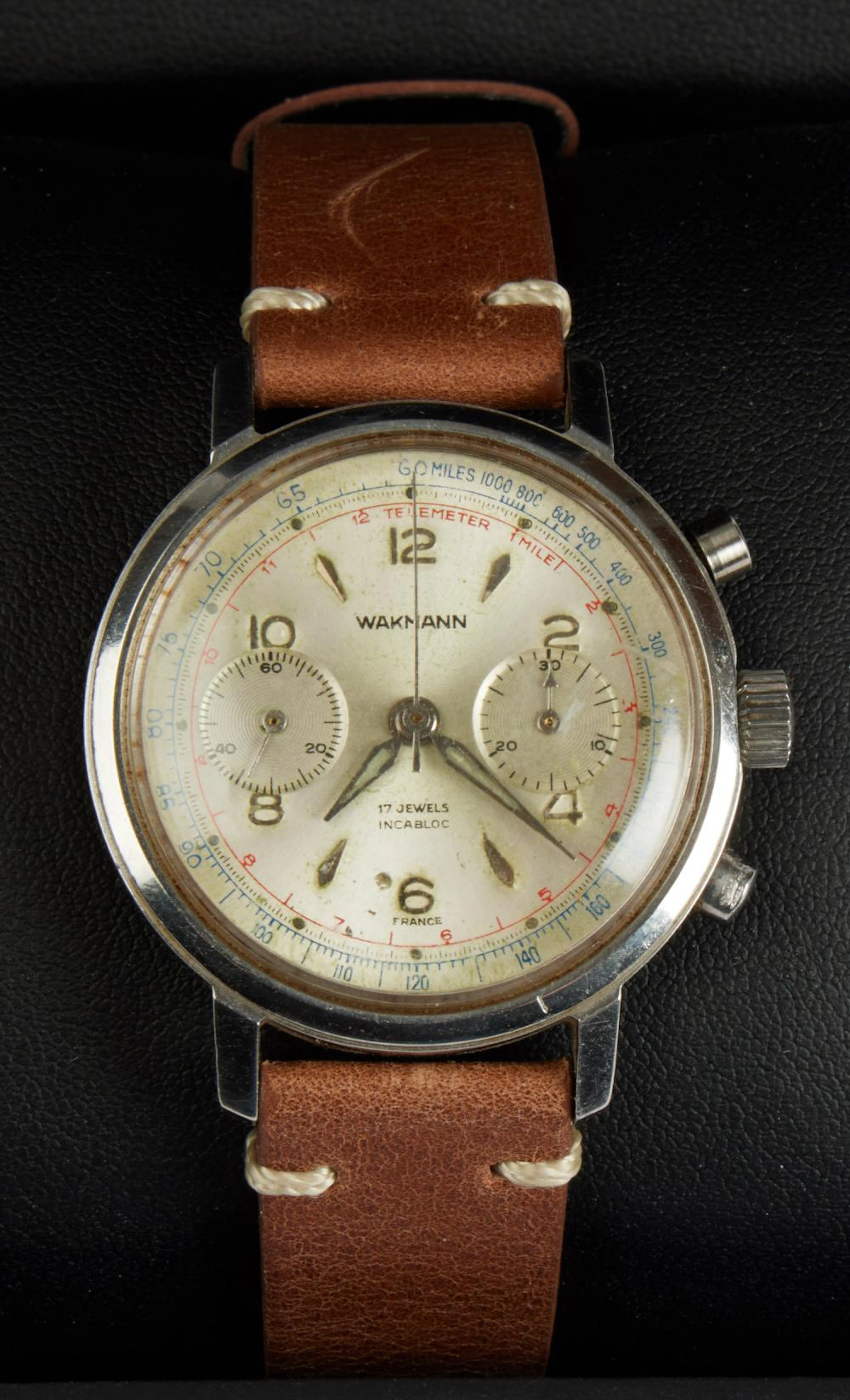 Men's Watch: Rare Collector's Wakmann Chronograph