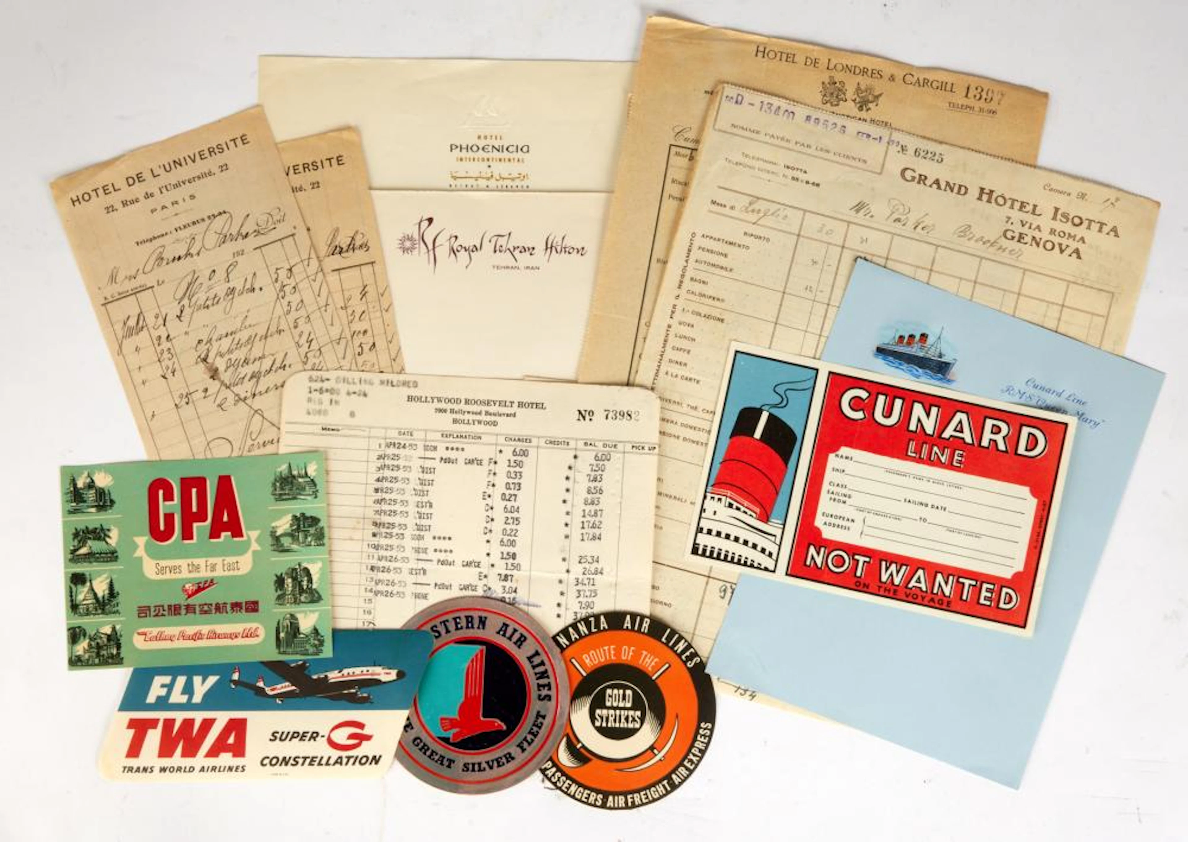 Letters, Receipts