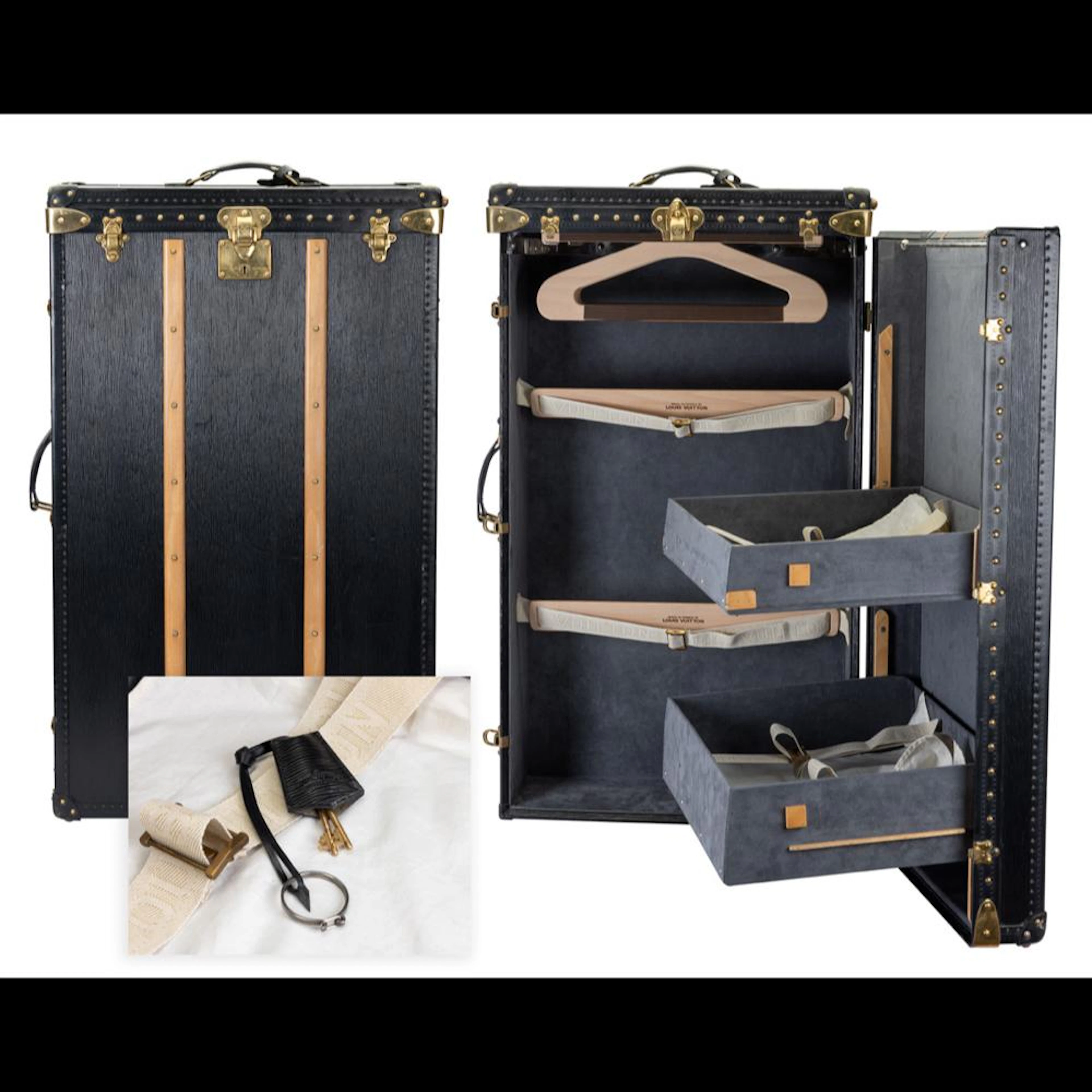 Louis Vuitton Steamer Trunk: Outstanding Medium Sized...