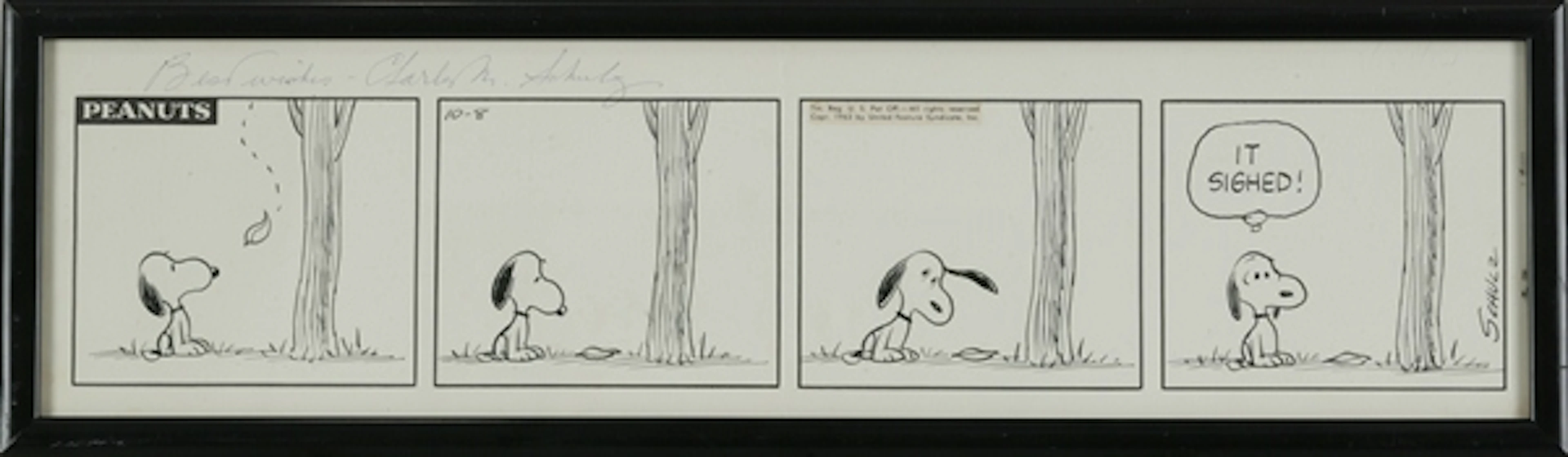 Charles M. Schulz, "Peanuts"