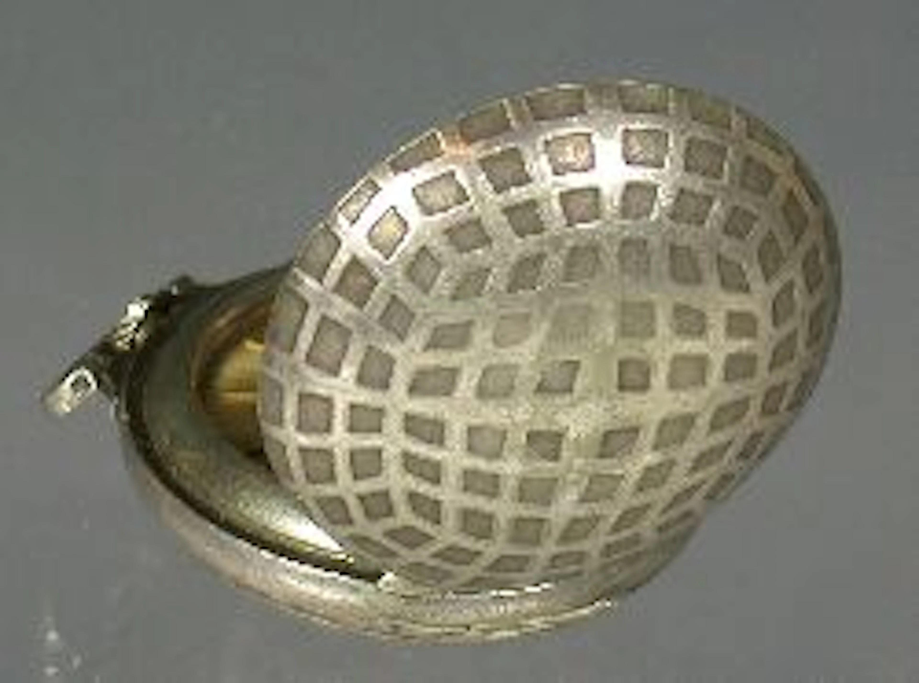 An Accutorn Swiss pendant watch,, the hinged, plated case decorated with a mesh pattern, folding loop suspension,