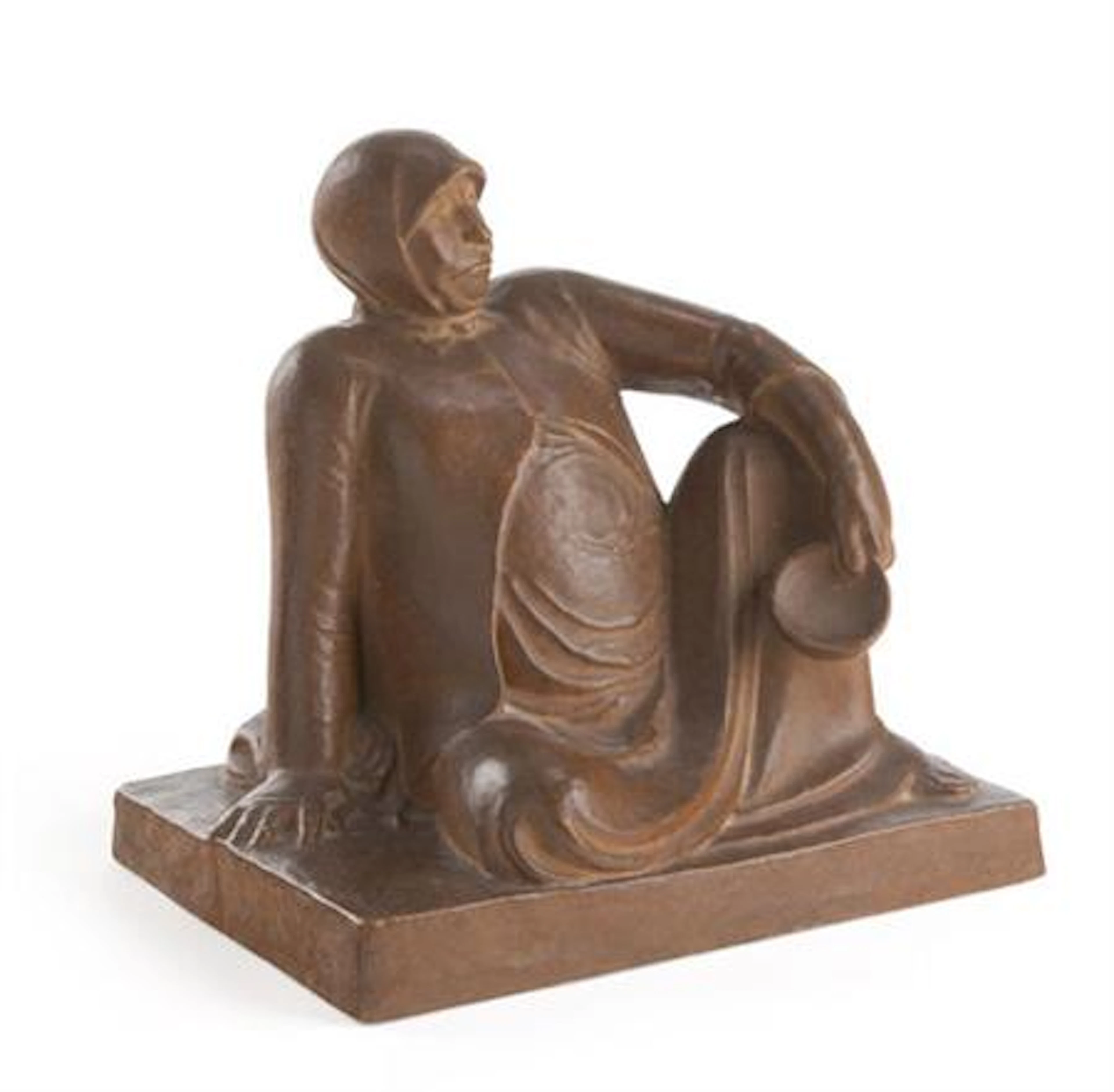 ERNST BARLACH, RUSSISCHE BETTLERIN MIT SCHALE