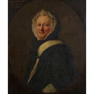 ALLAN RAMSAY (SCOTTISH 1713-1784) HALF-LENGTH PORTRAIT OF ANNE, LADY