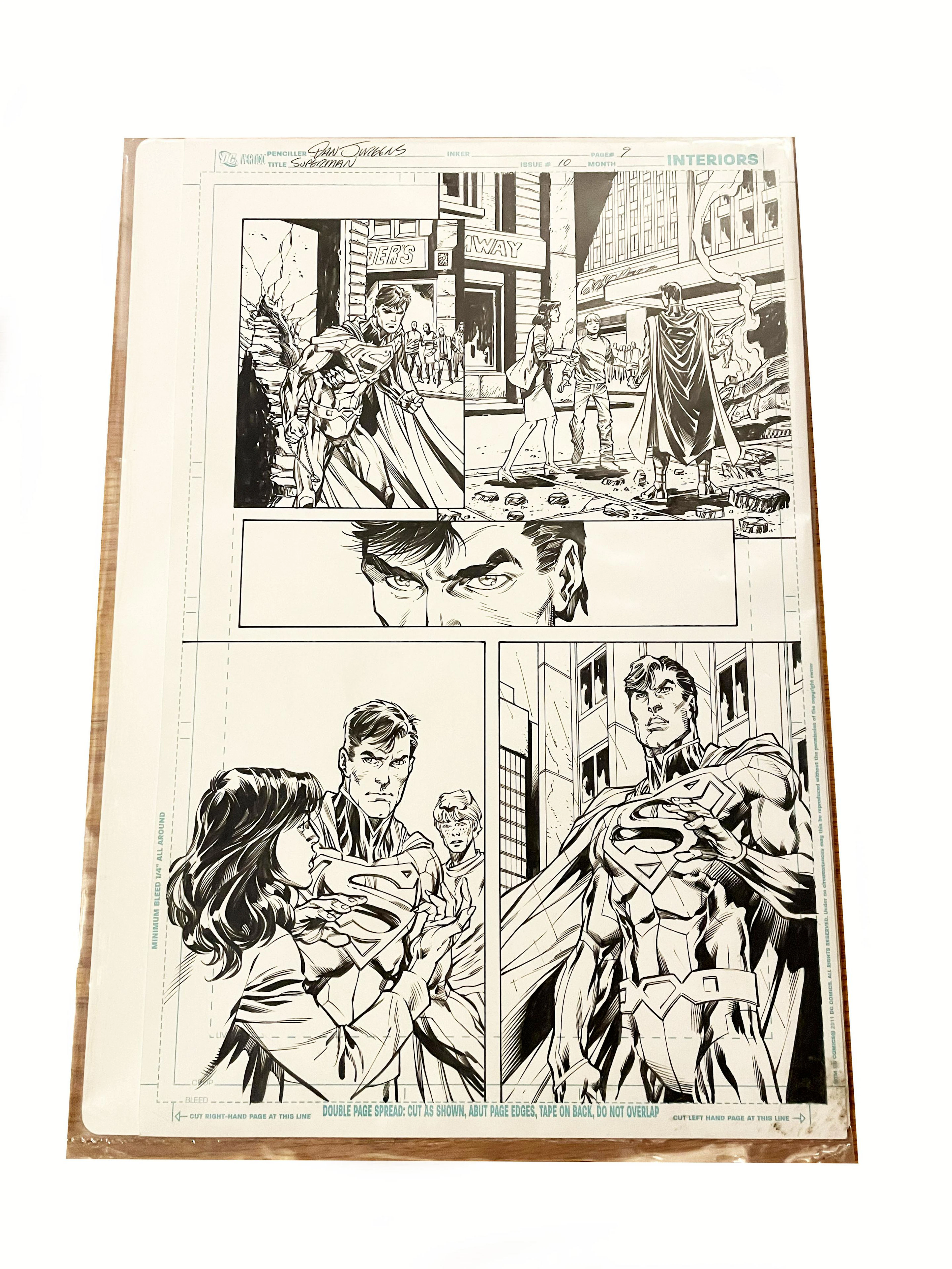 Dan Jurgens Original Comic Art Page 9 Issue #10