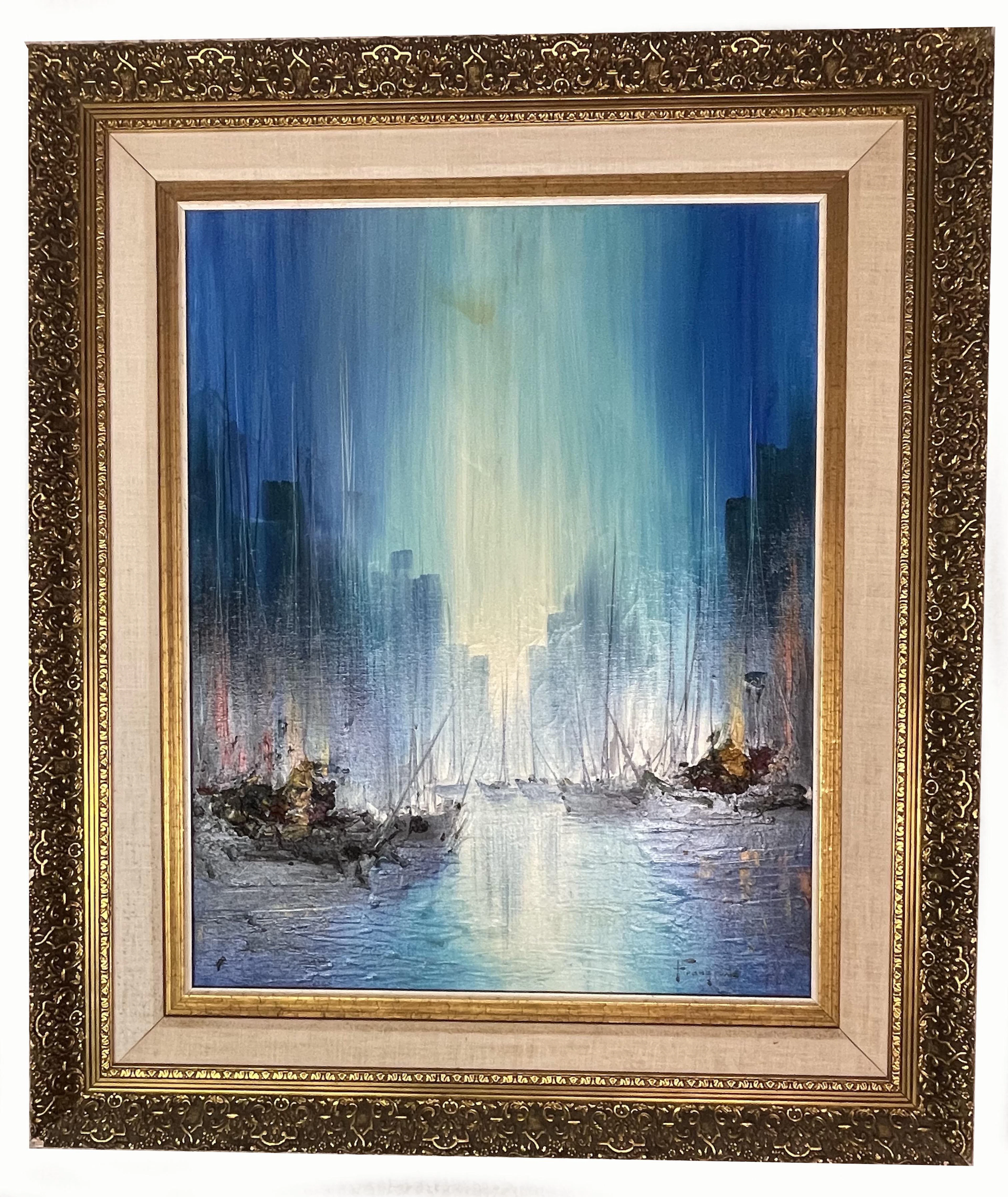 Ozz Franca, Impressionist Oil Painting on Canvas Scene: