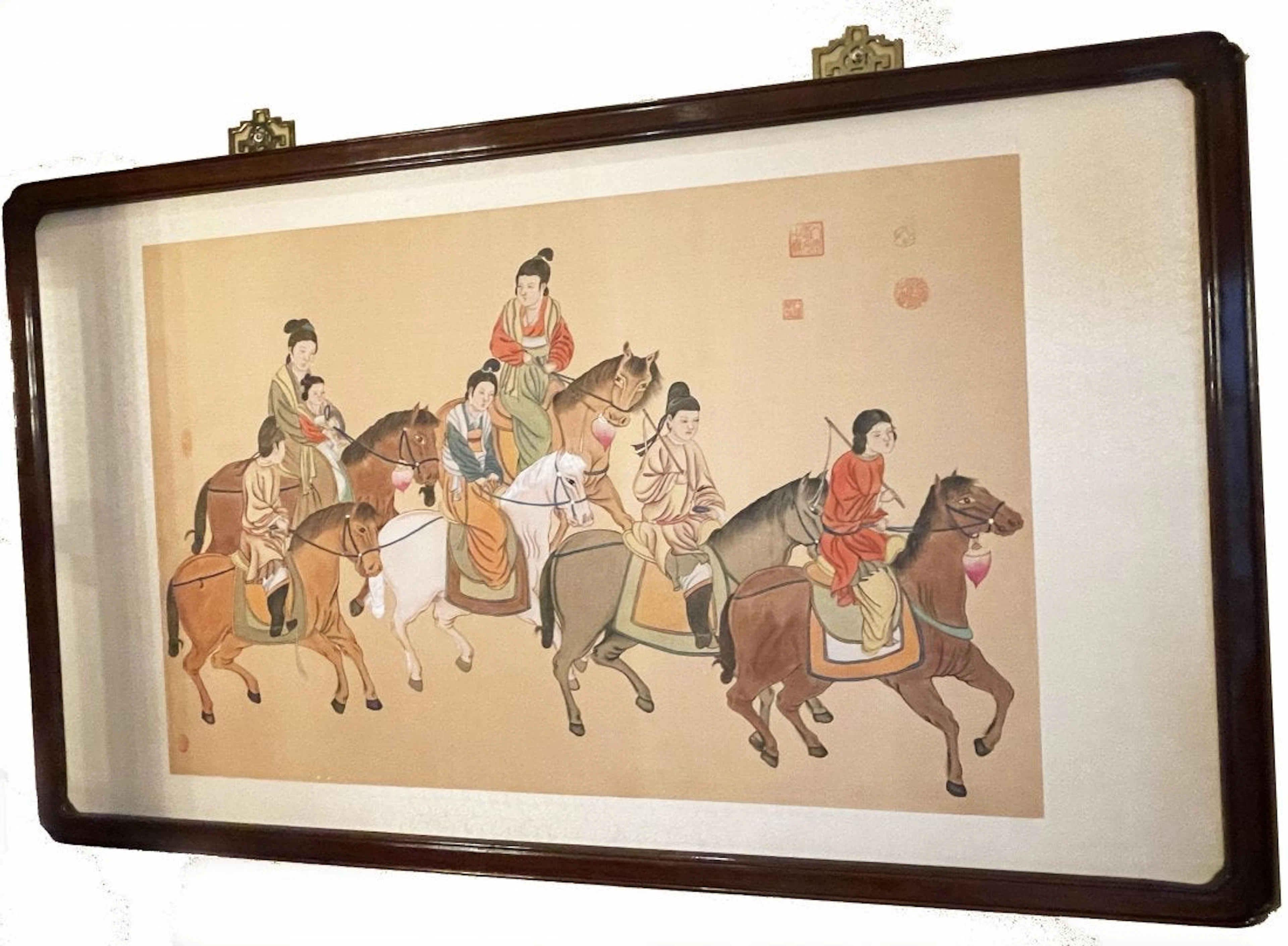 Asian Silk Panel Wall Decor after-Guoguo
