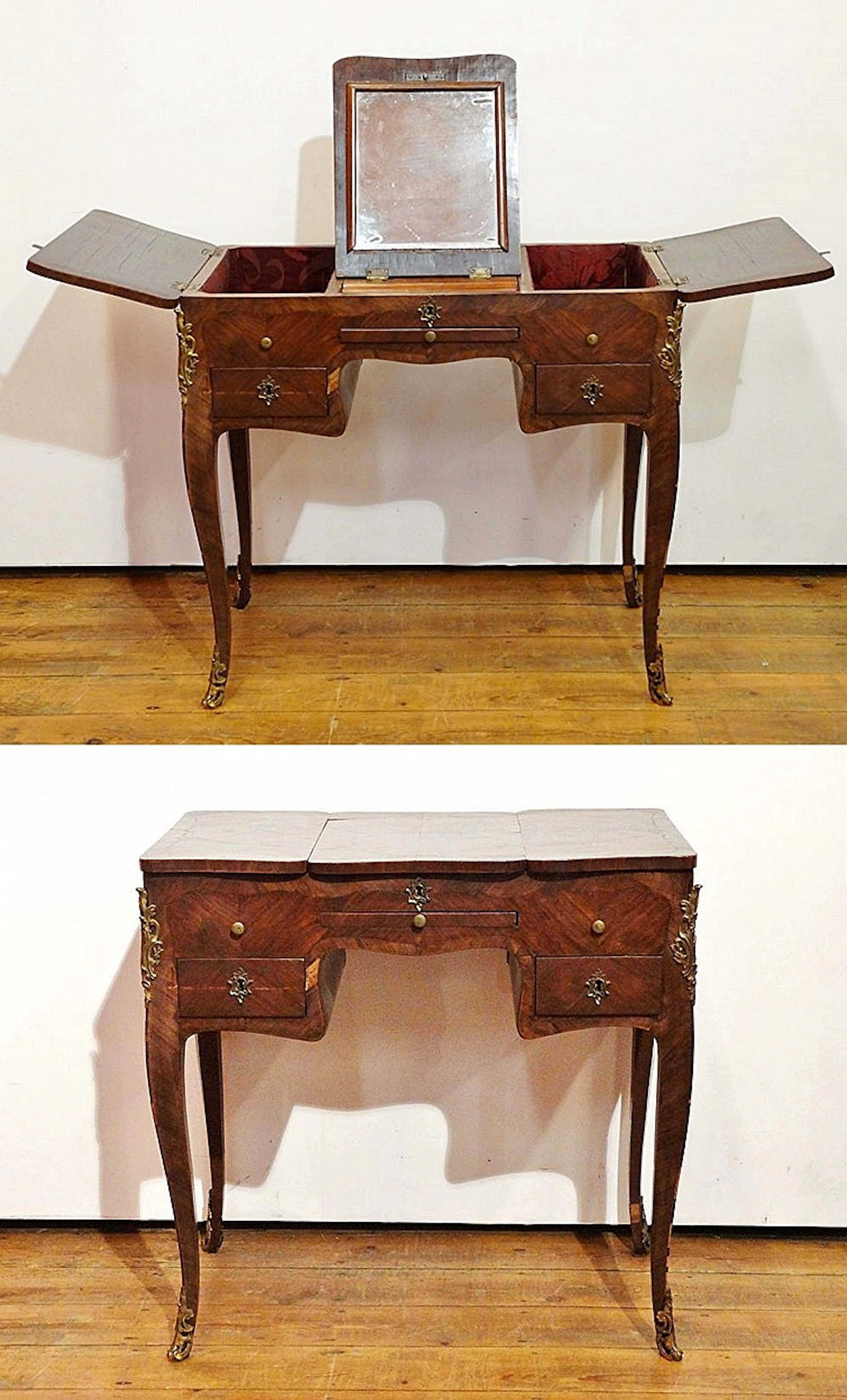 Meuble de toilette d'époque Louis XV. 74x45 cm H : 74 cm