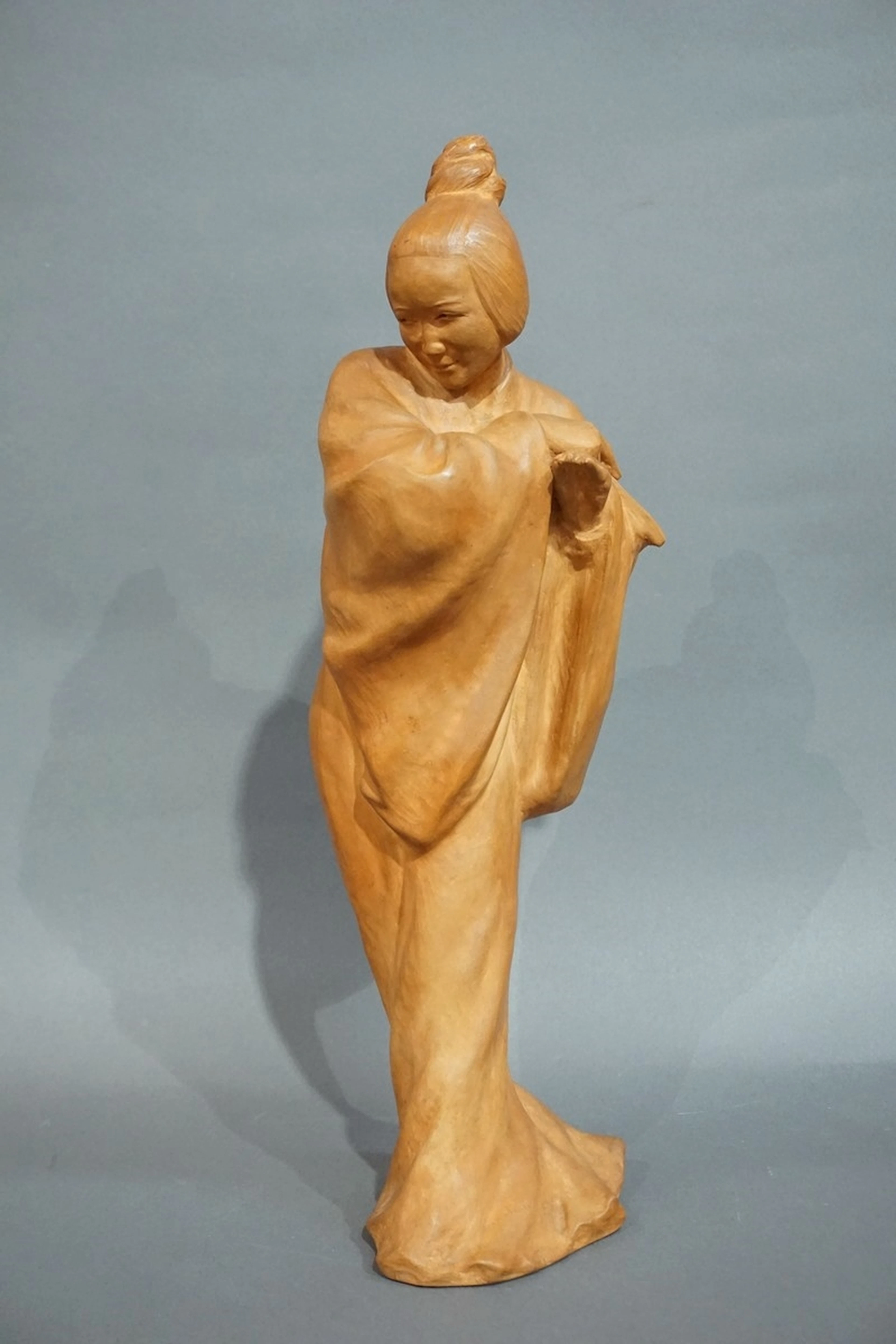 HAUCHECORNE Gaston - Sculpture en terre-cuite sign