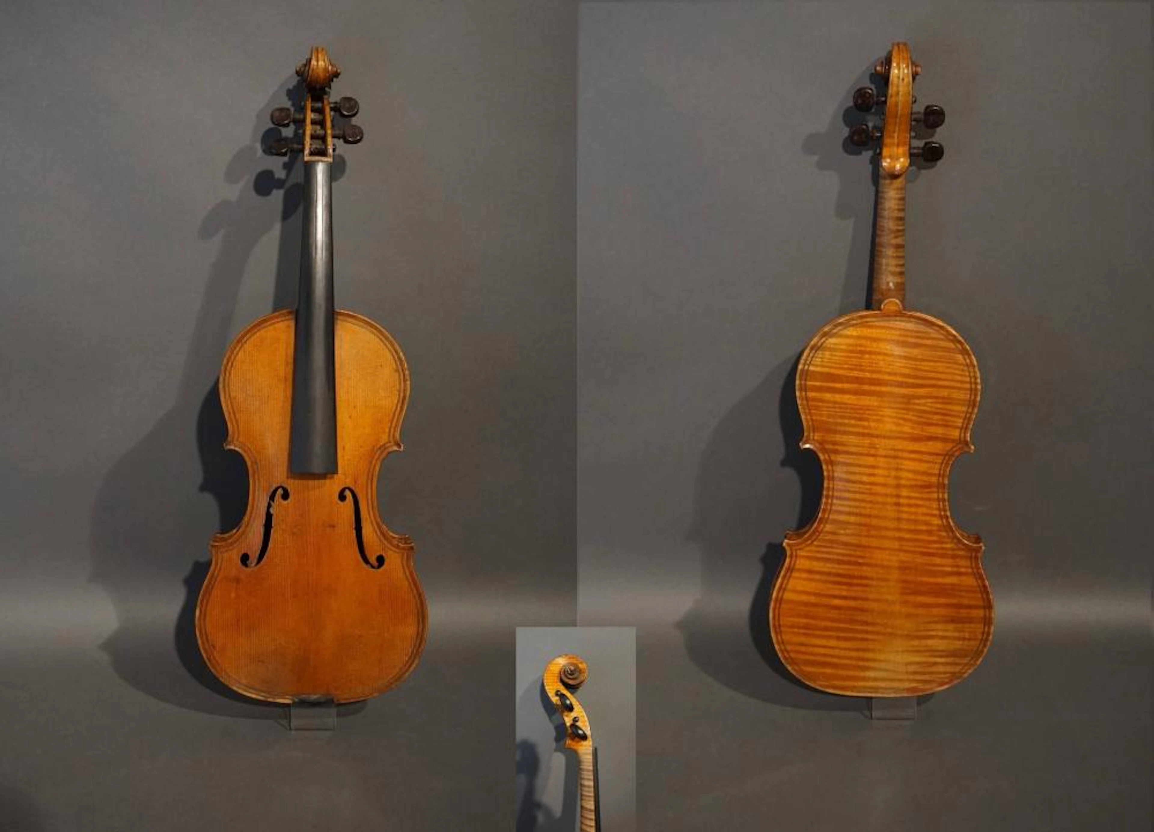 Violon français portant l'étiquette "Paul Bailly