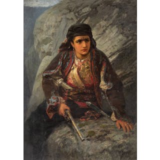 ◎ 11. POLENOV, VASILY (1844-1927) - The Herzegovian on Lookout