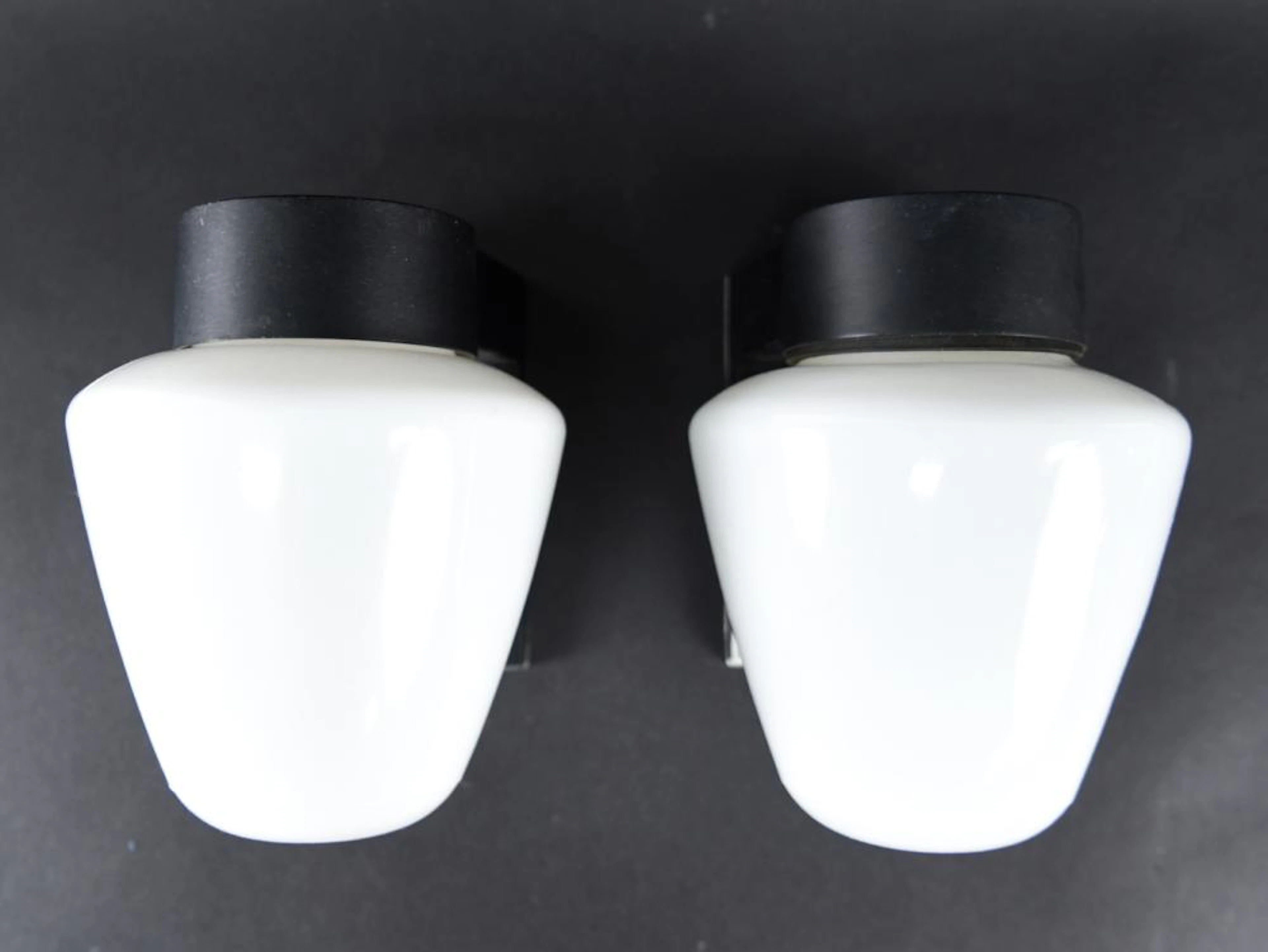PAIR OF MID-CENTURY INDUSTRIAL SCONCES