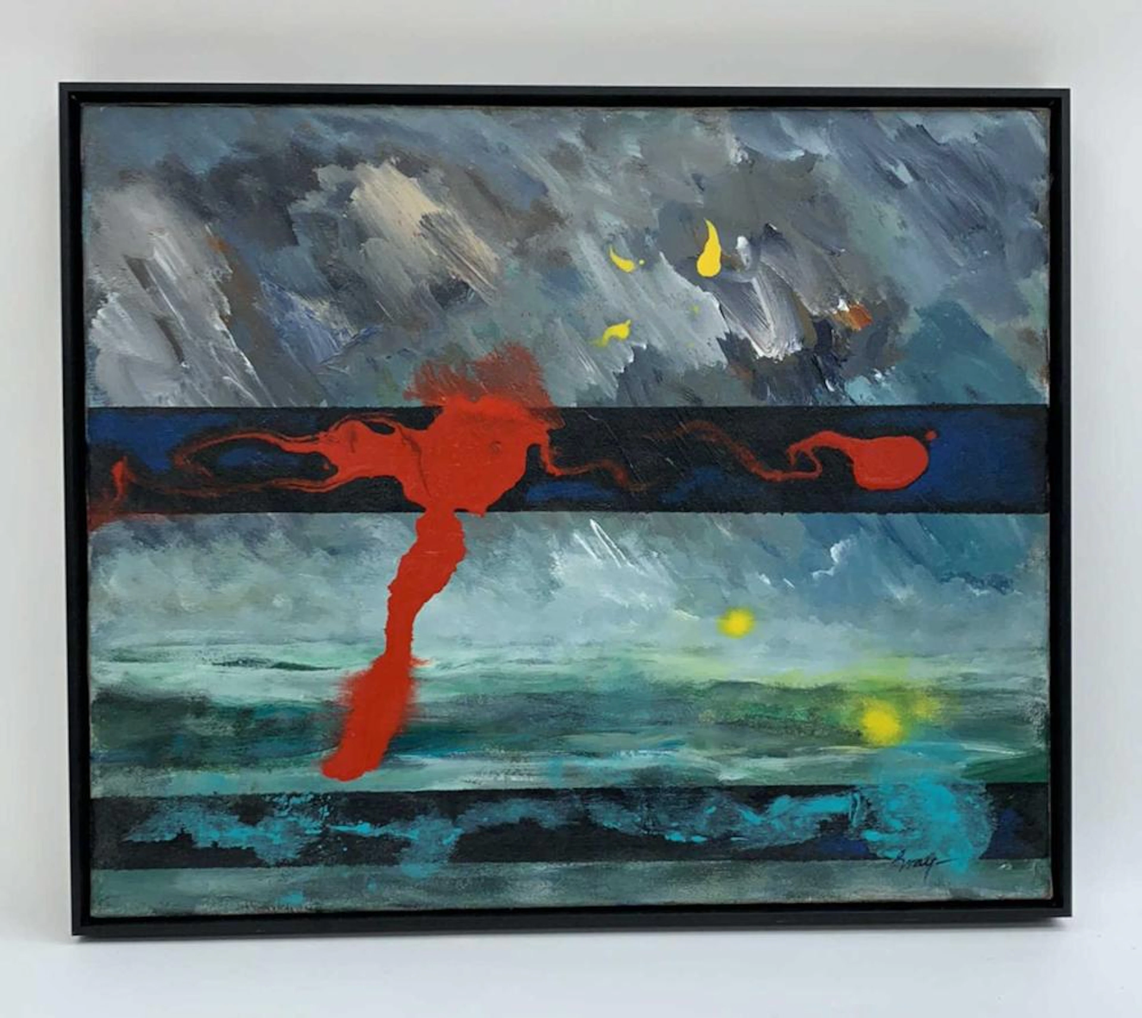 CLEVE GRAY (1918 - 2004) O/C 1966