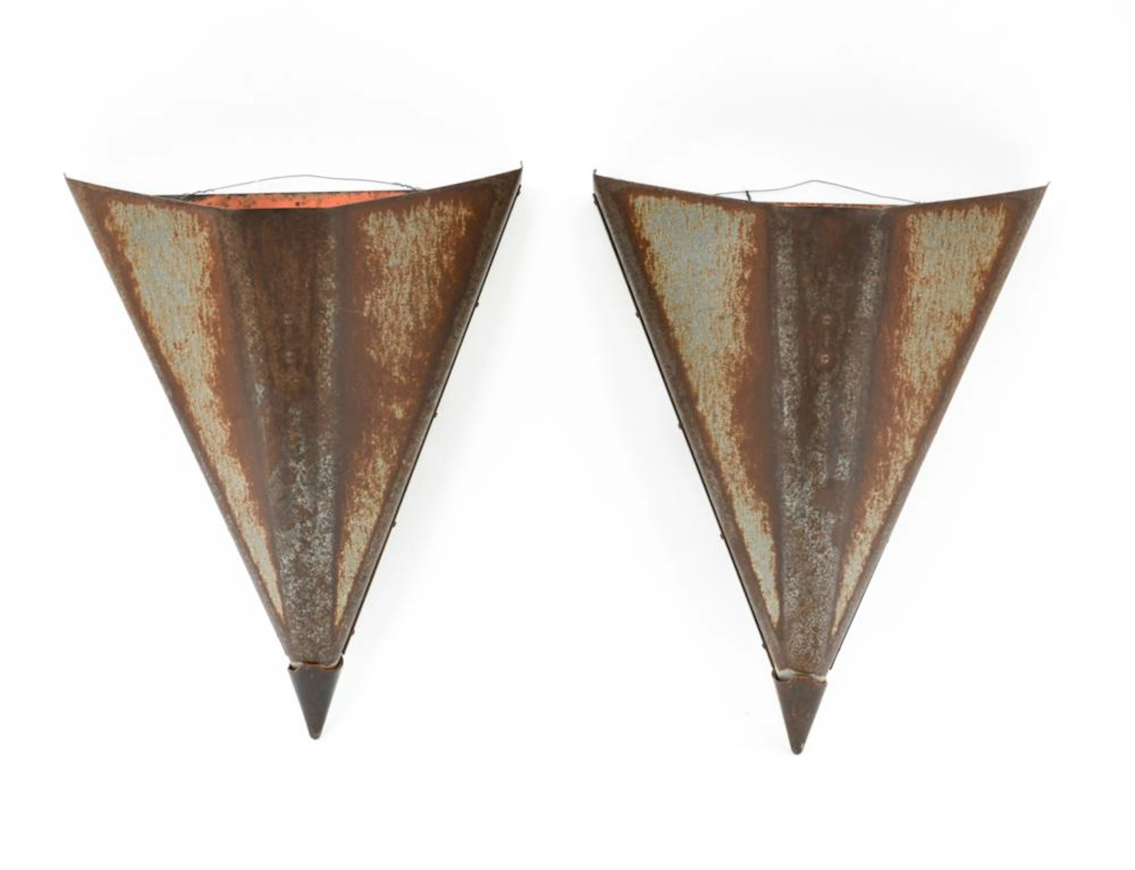 INDUSTRIAL GALVANIZED STEEL FARM IMPLEMENT SCONCES