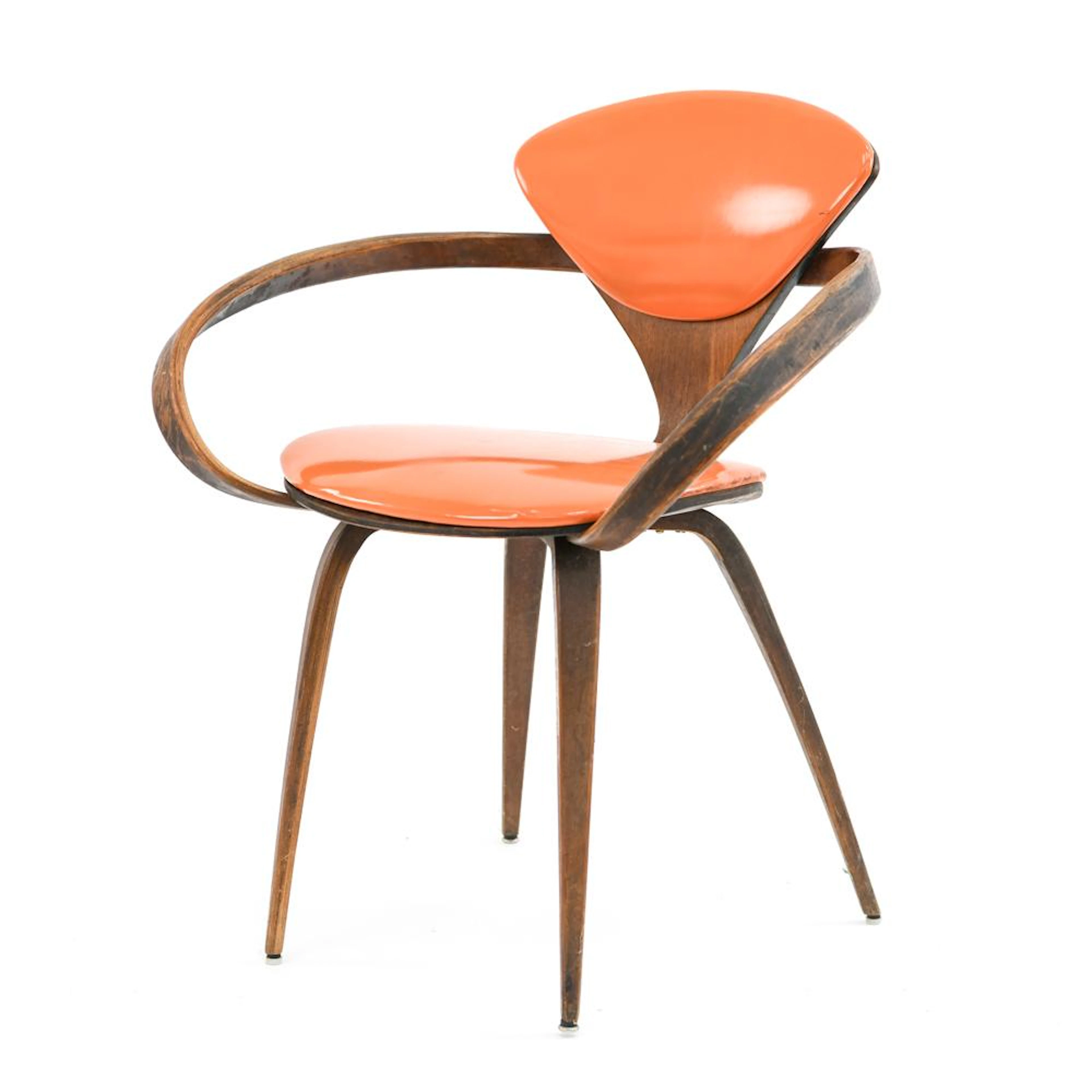 NORMAN CHERNER PLYCRAFT BENTWOOD PRETZEL CHAIR