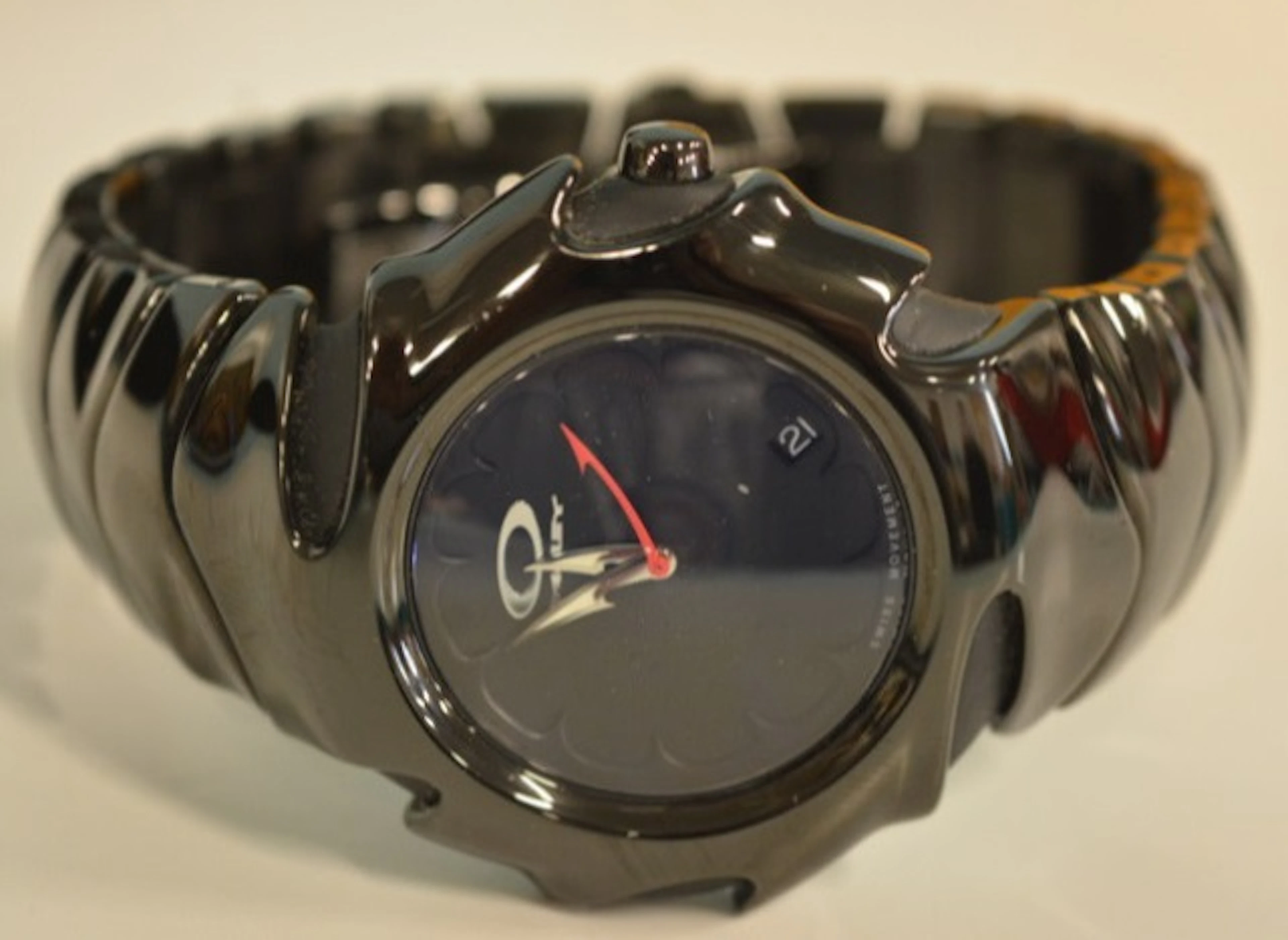 Mens Oakley Blade Black Stealth Wrist Watch In Box
