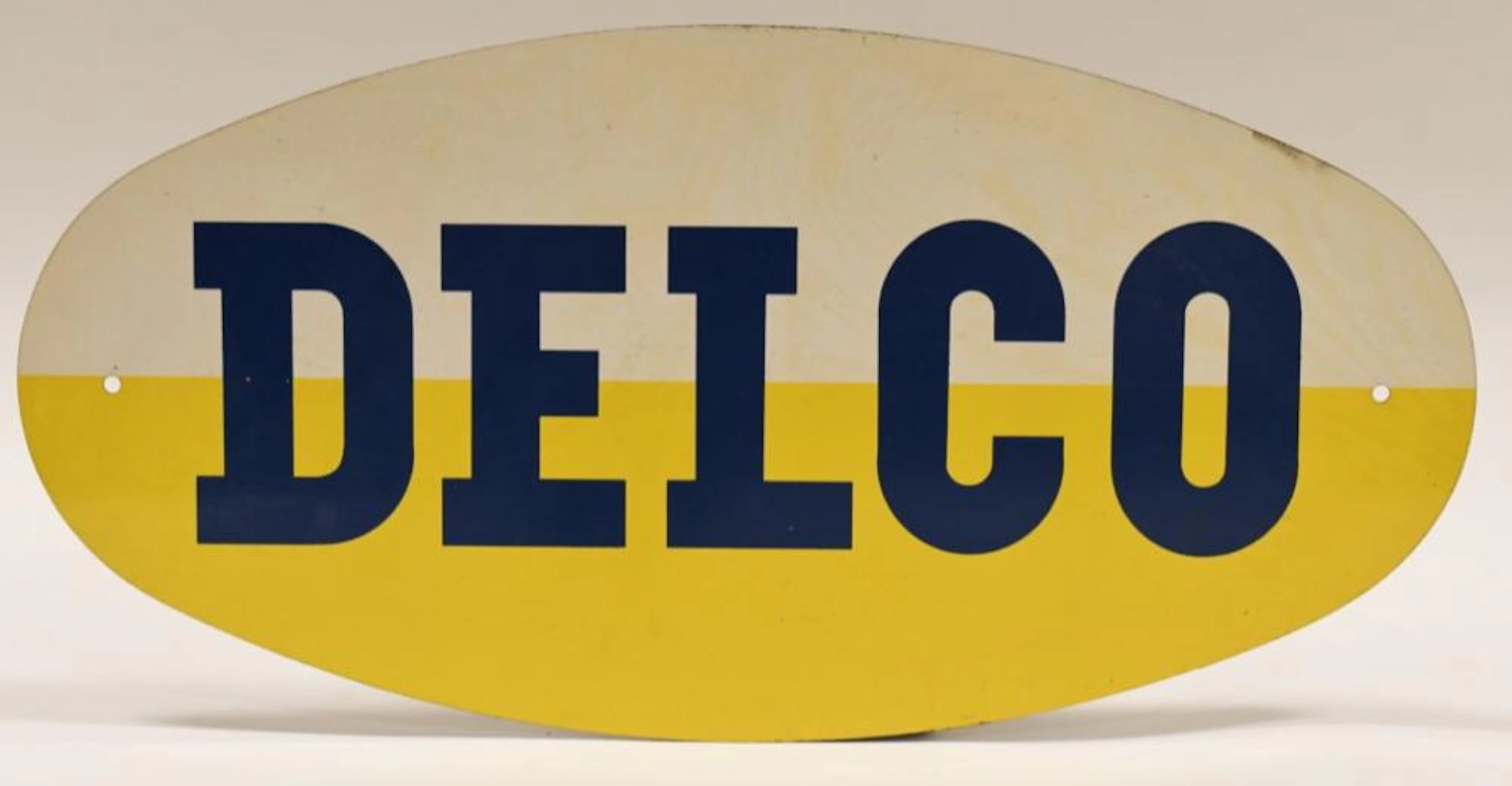 Vintage SST Delco Batteries Advertising Sig