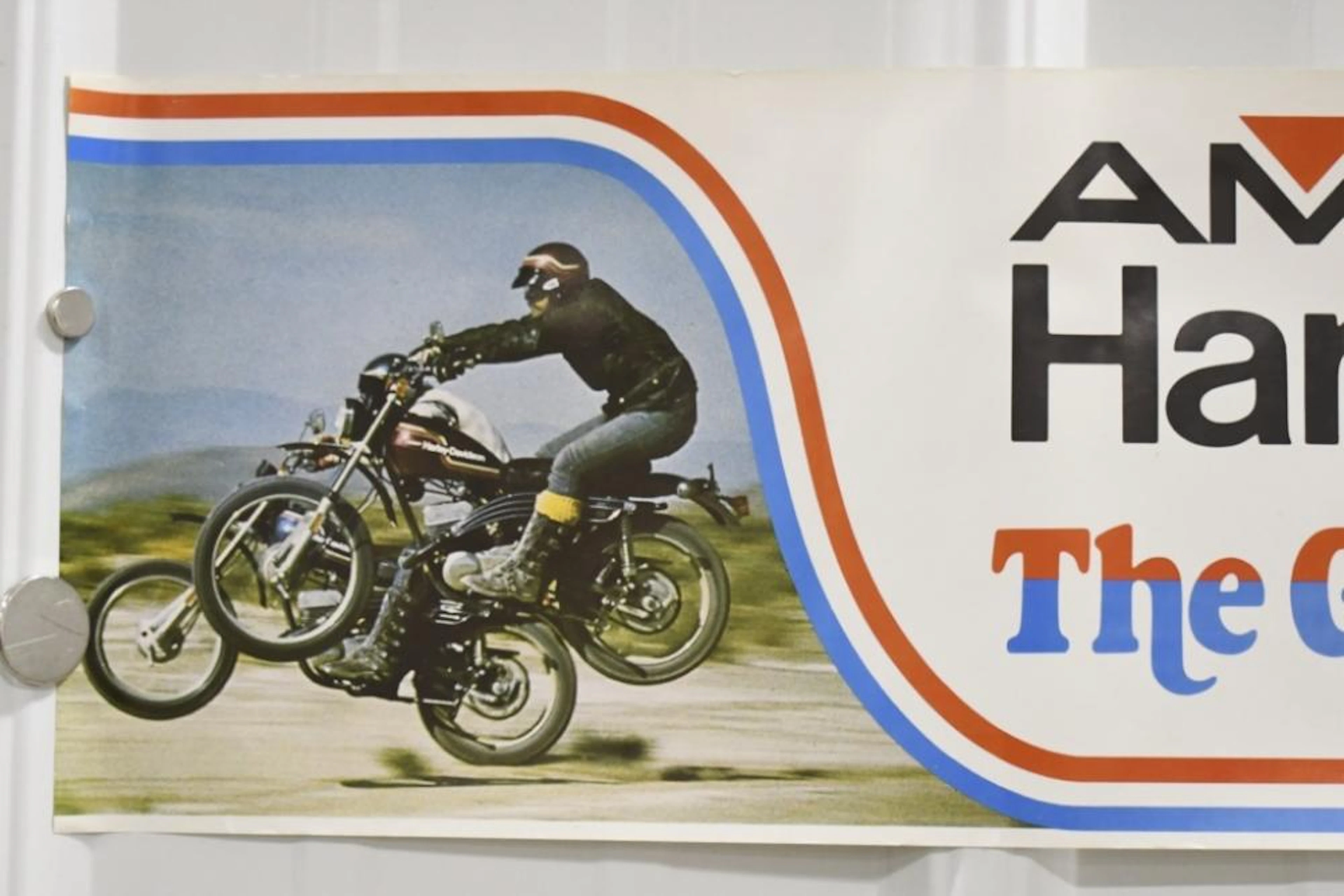 Original Vintage AMF Harley-Davidson Adv Poster