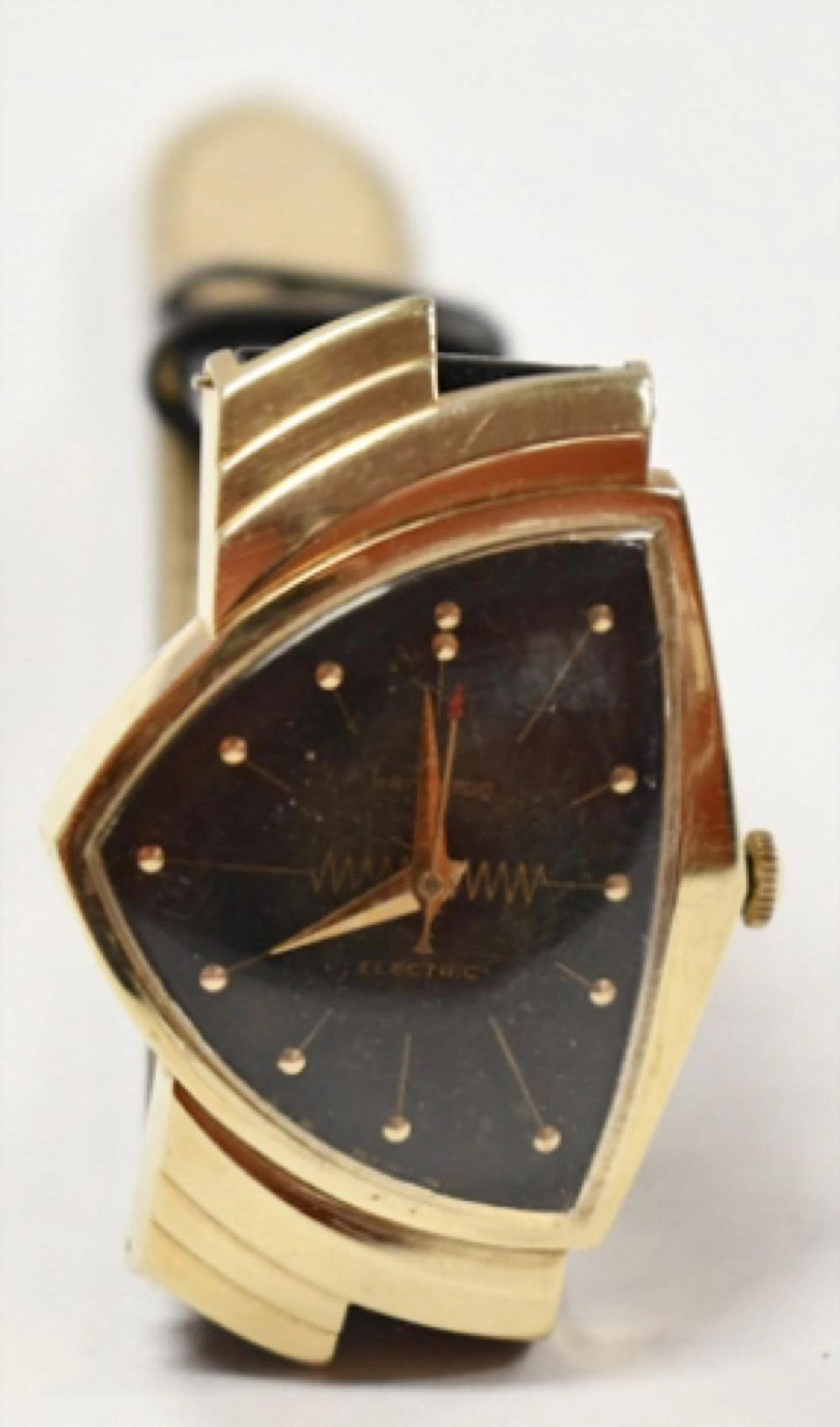 14k Hamilton Ventura Men's Wrist Watch