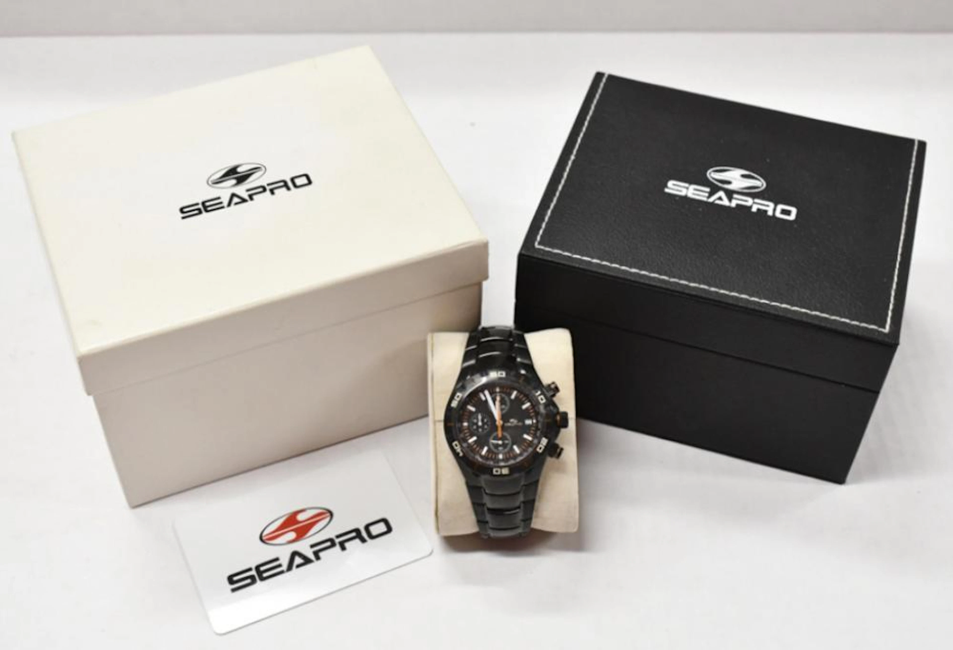 Seapro Men's Black Wrist Watch w/ Box