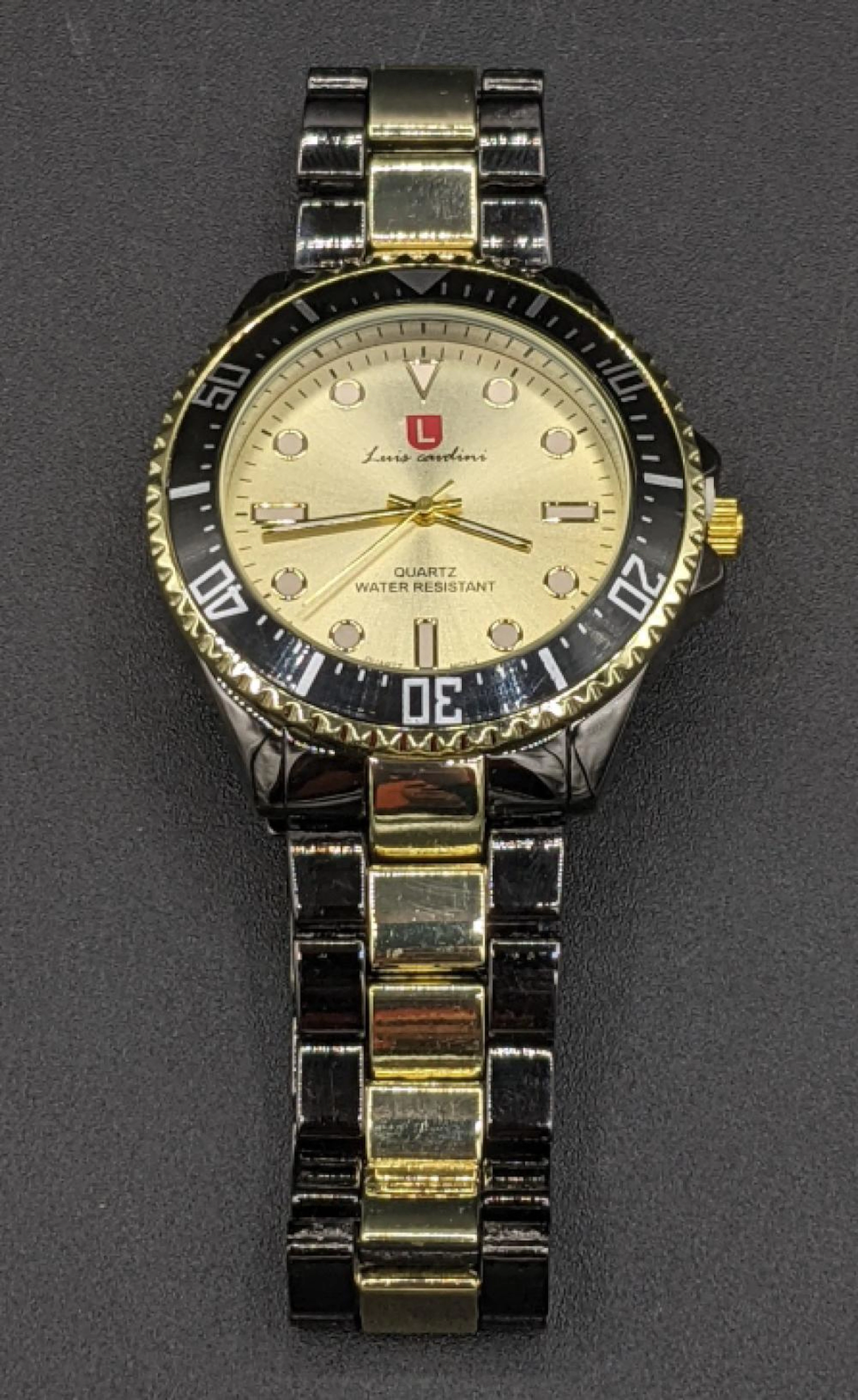 Men's Genuine Luis Cardini Sub Mariner Style Watch