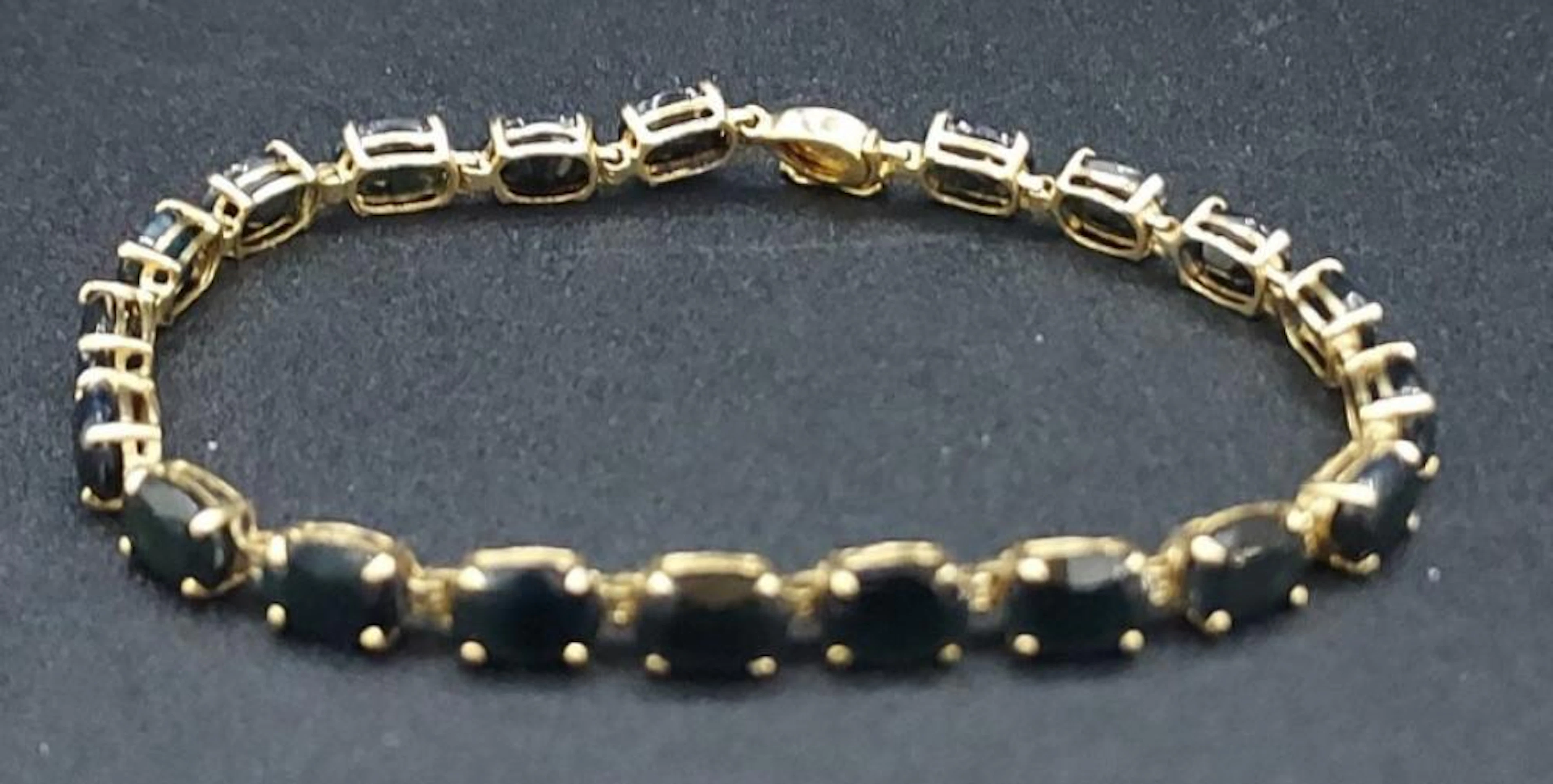 10K Yellow Gold Alexandrite Bracelet