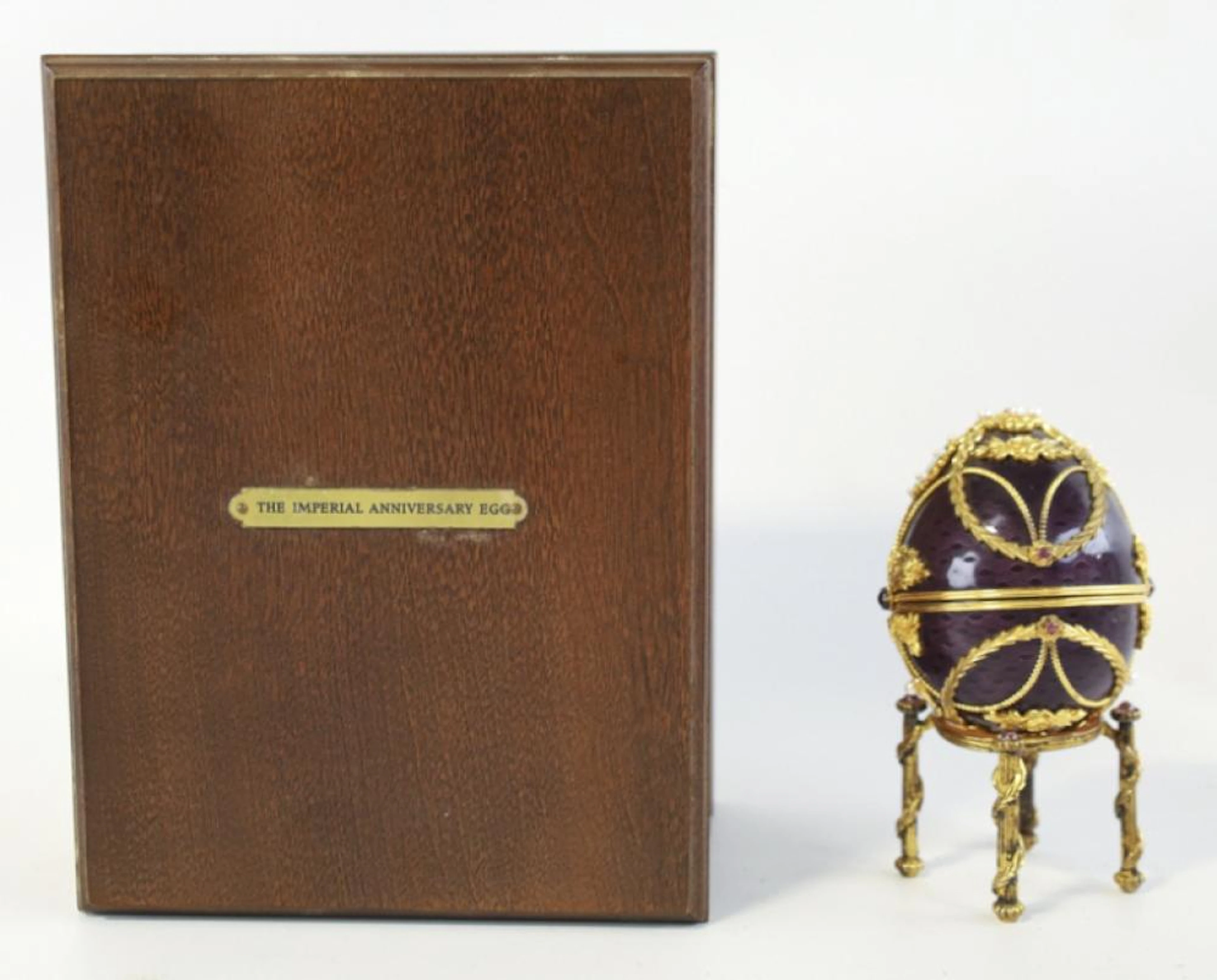 FM1984 Faberge Anniversary Egg W 18K Gold Necklace