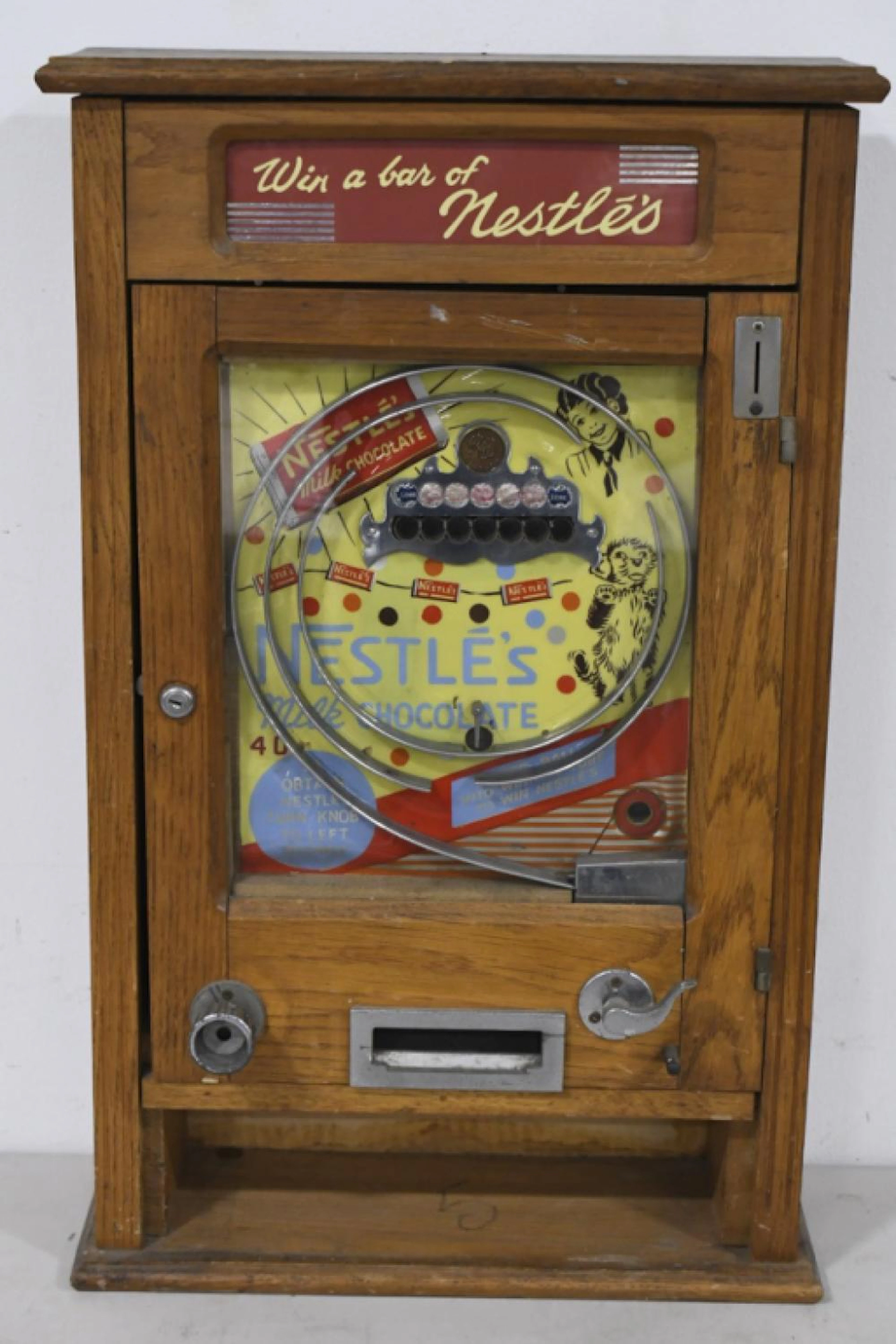 Vintage Nestle's Chocolate Penny Drop Arcade Game