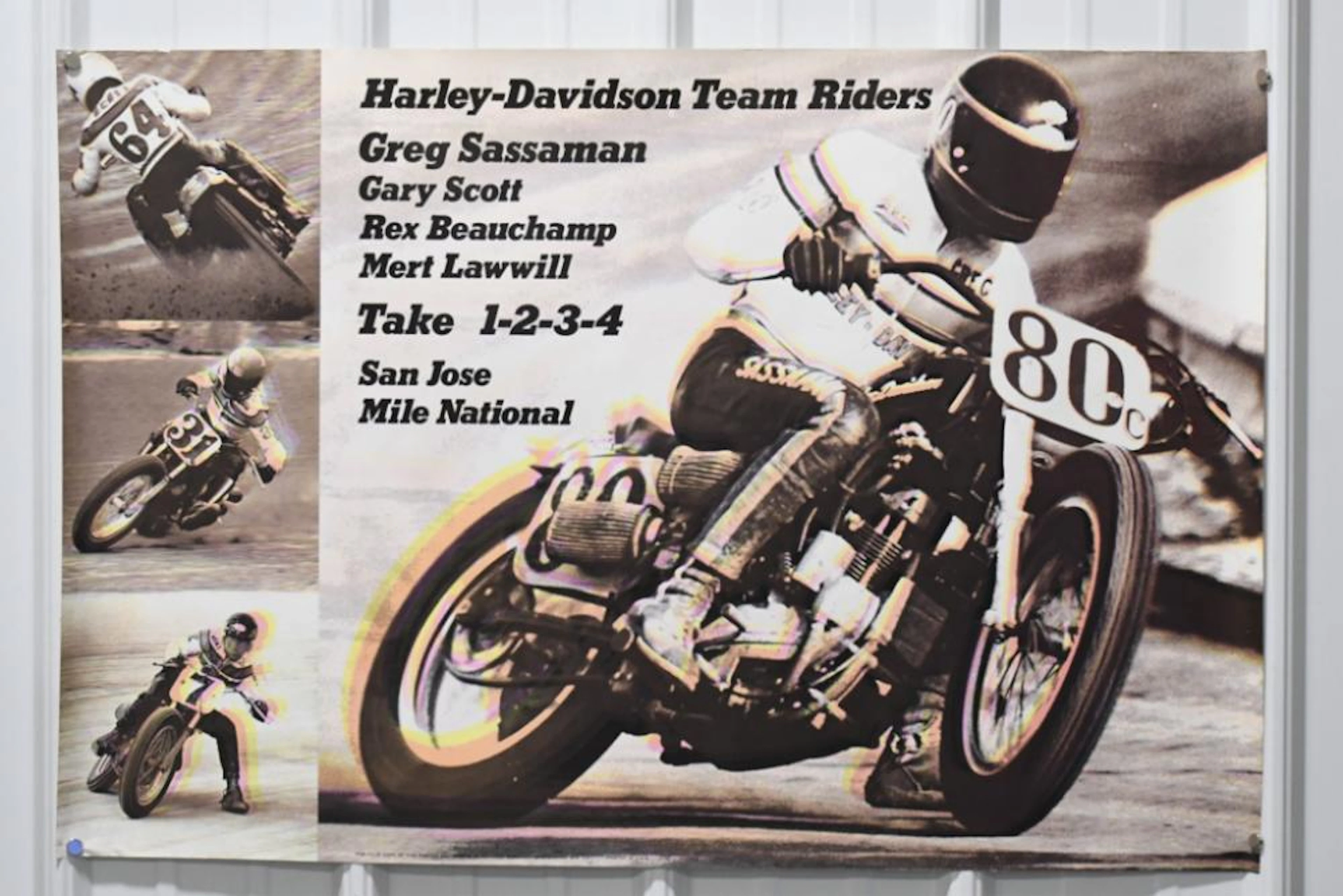 1975 Harley-Davidson San Jose National Race Poster