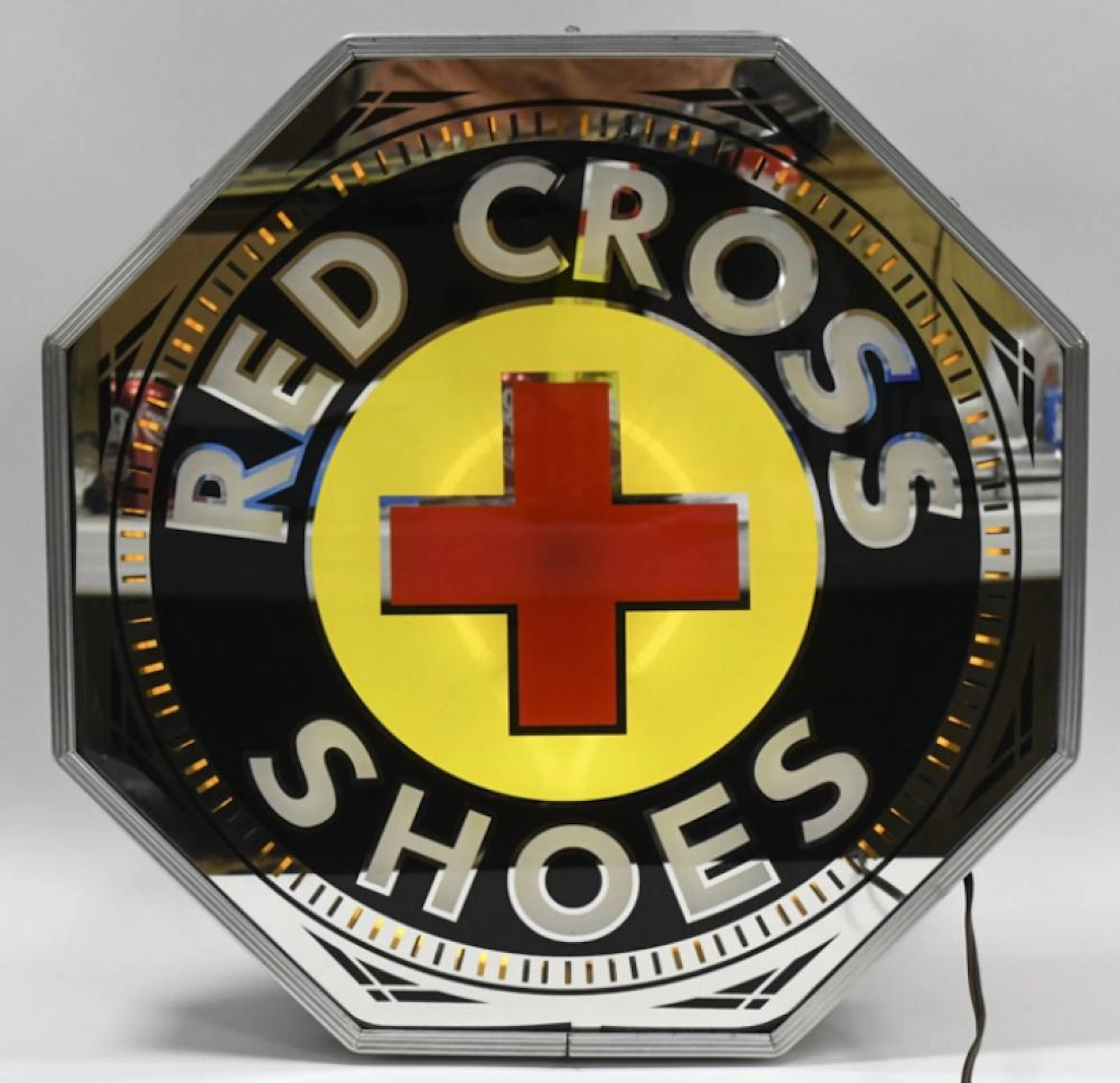 Red Cross Shoes ROG Neon Spinner Adv Sign By NPI