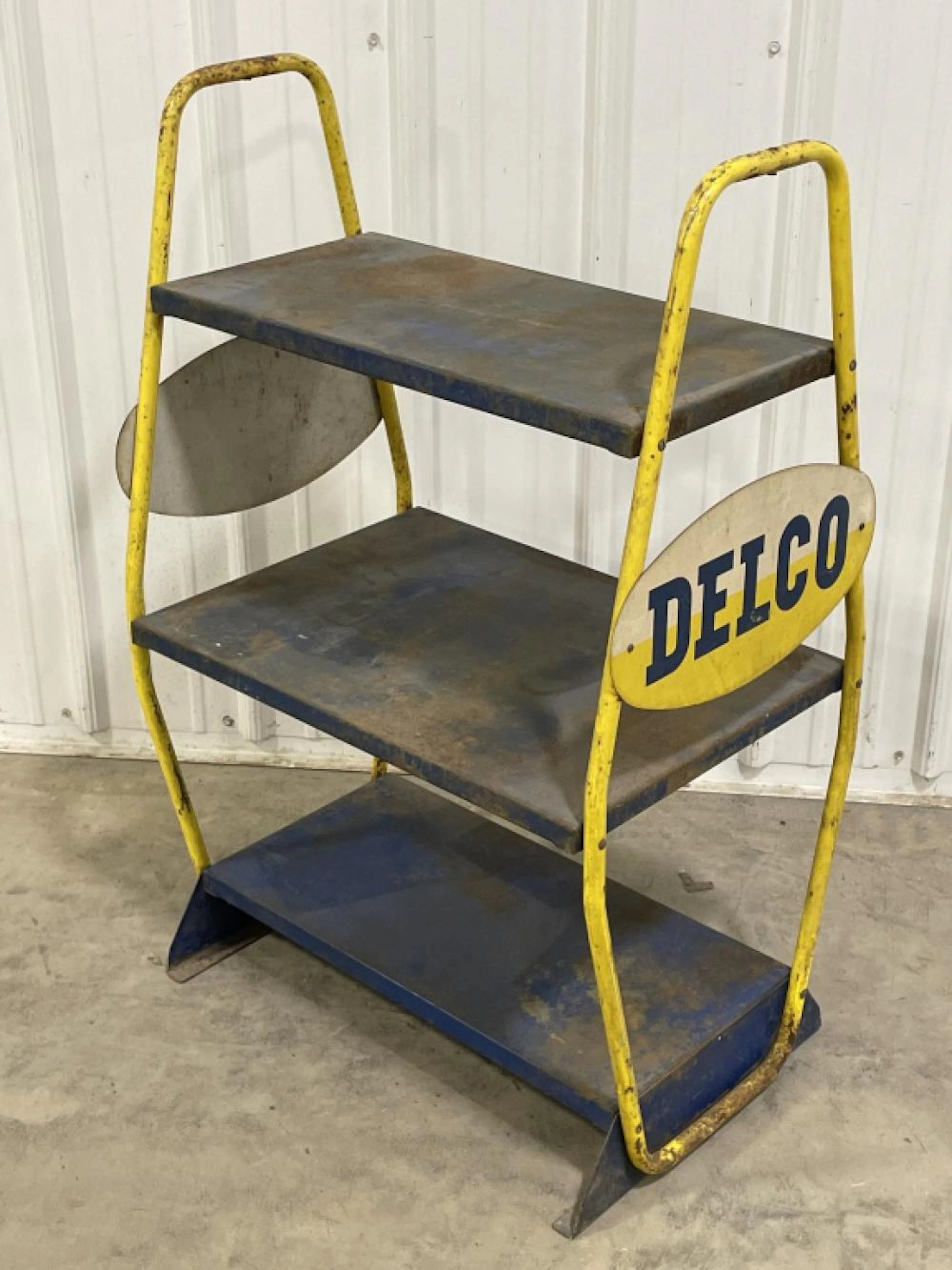 Vintage Delco Batteries Store Display Rack