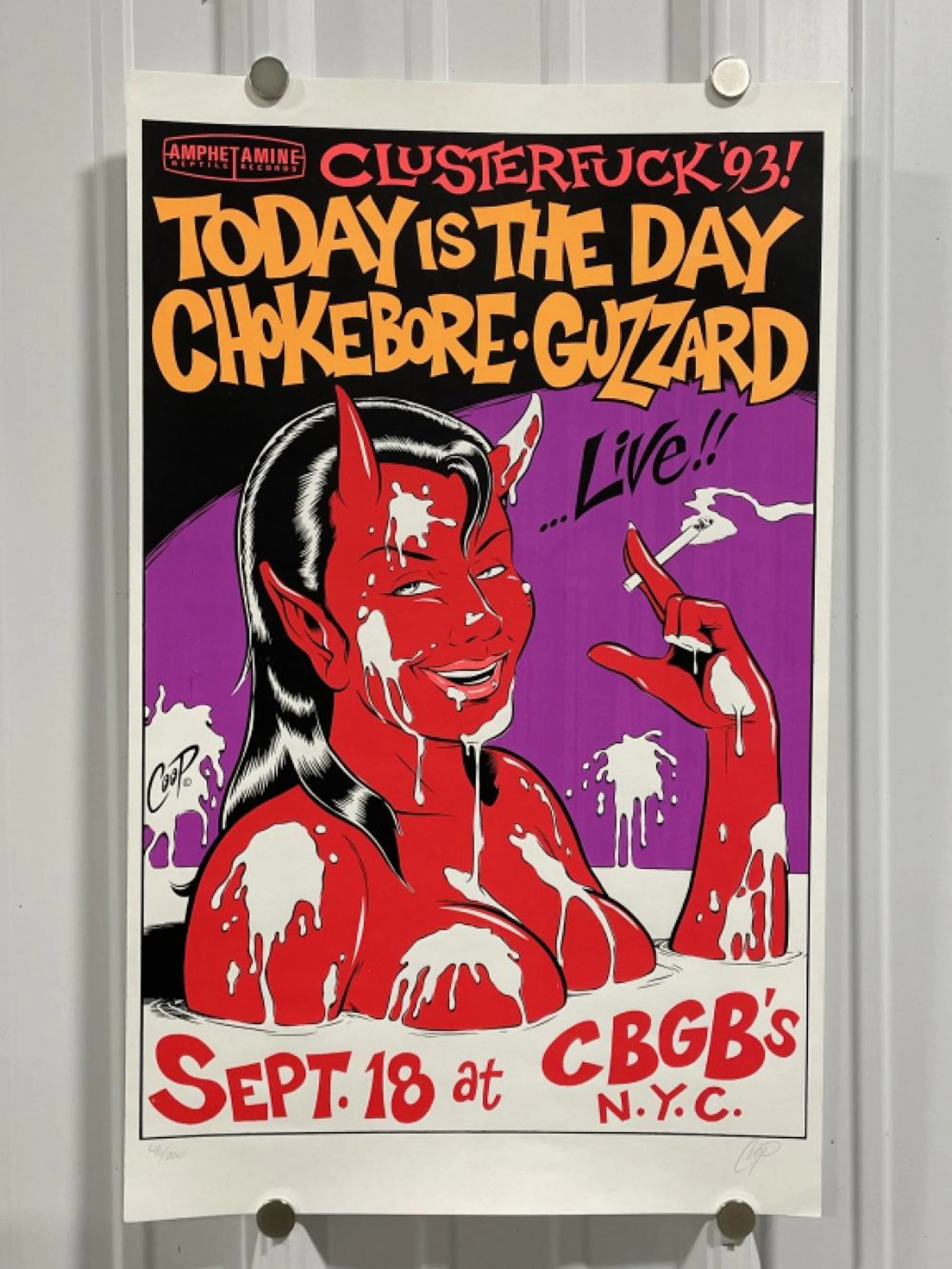 COOP Silk Screen CBGB's LE Signed Concert Poster