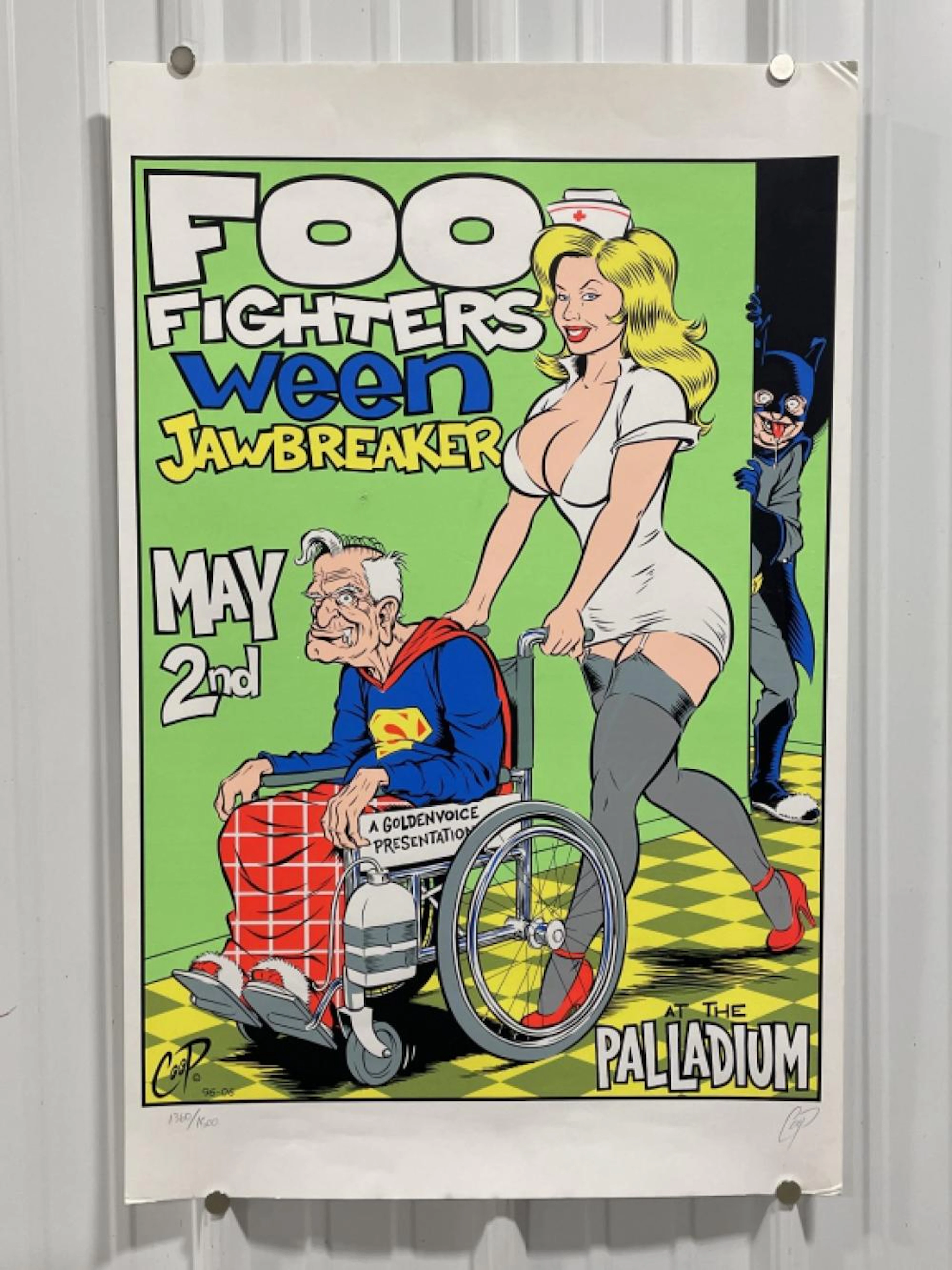 COOP Silk Screen Foo Fighters LE Concert Poster
