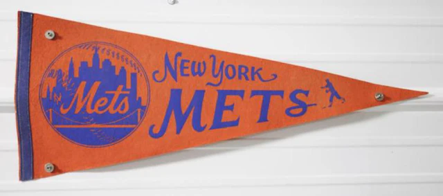 Vintage New York Mets Felt Pennant