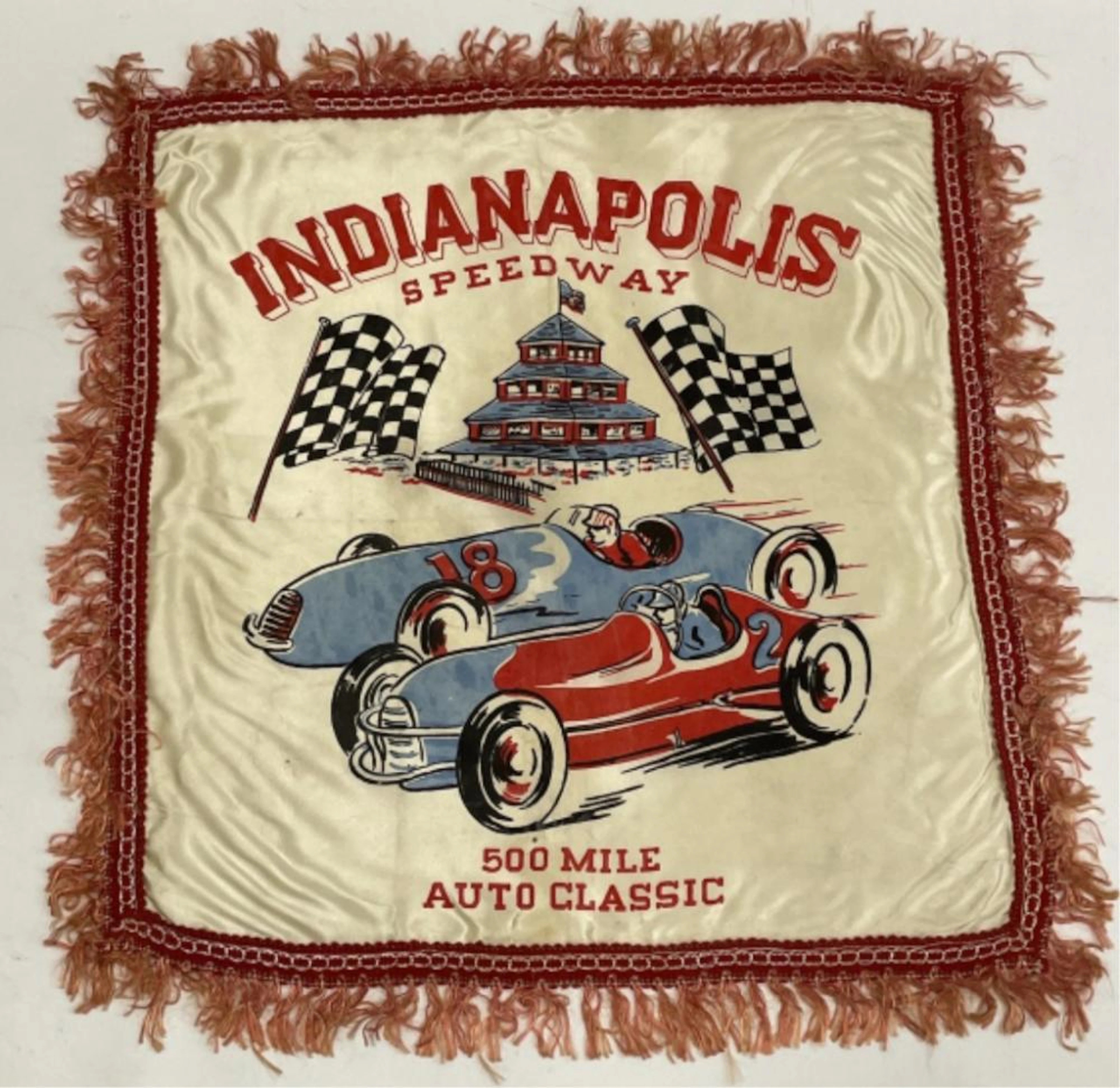 Vintage Indianapolis 500 Silk Scarf